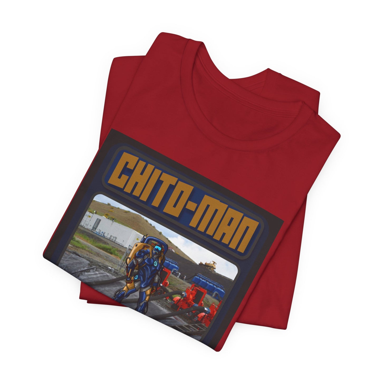 Chito-Man Trading Card Graphic Tee - Unisex Jersey Short Sleeve Shirt for Fans of Adventure and Training