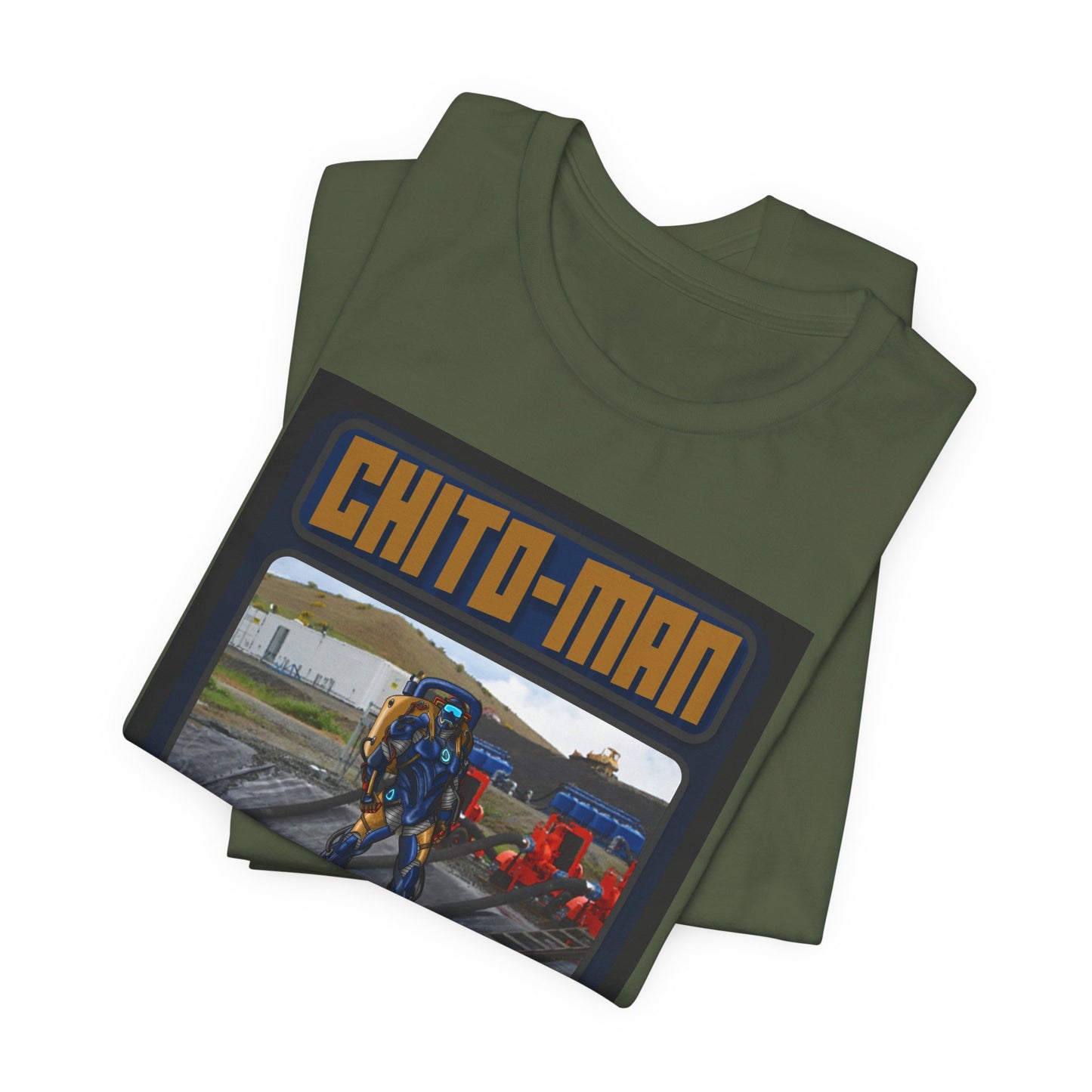 Chito-Man Trading Card Graphic Tee - Unisex Jersey Short Sleeve Shirt for Fans of Adventure and Training