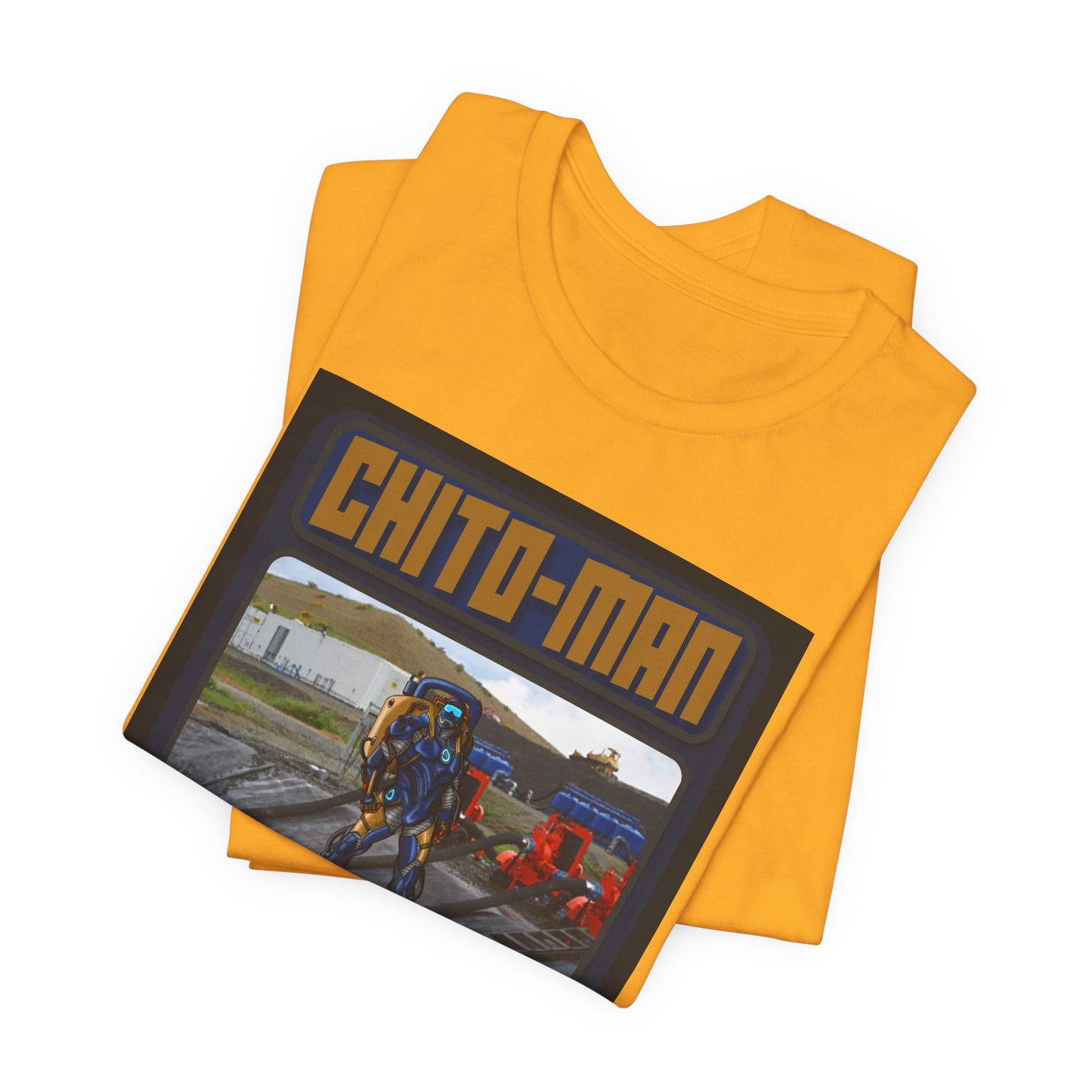 Chito-Man Trading Card Graphic Tee - Unisex Jersey Short Sleeve Shirt for Fans of Adventure and Training