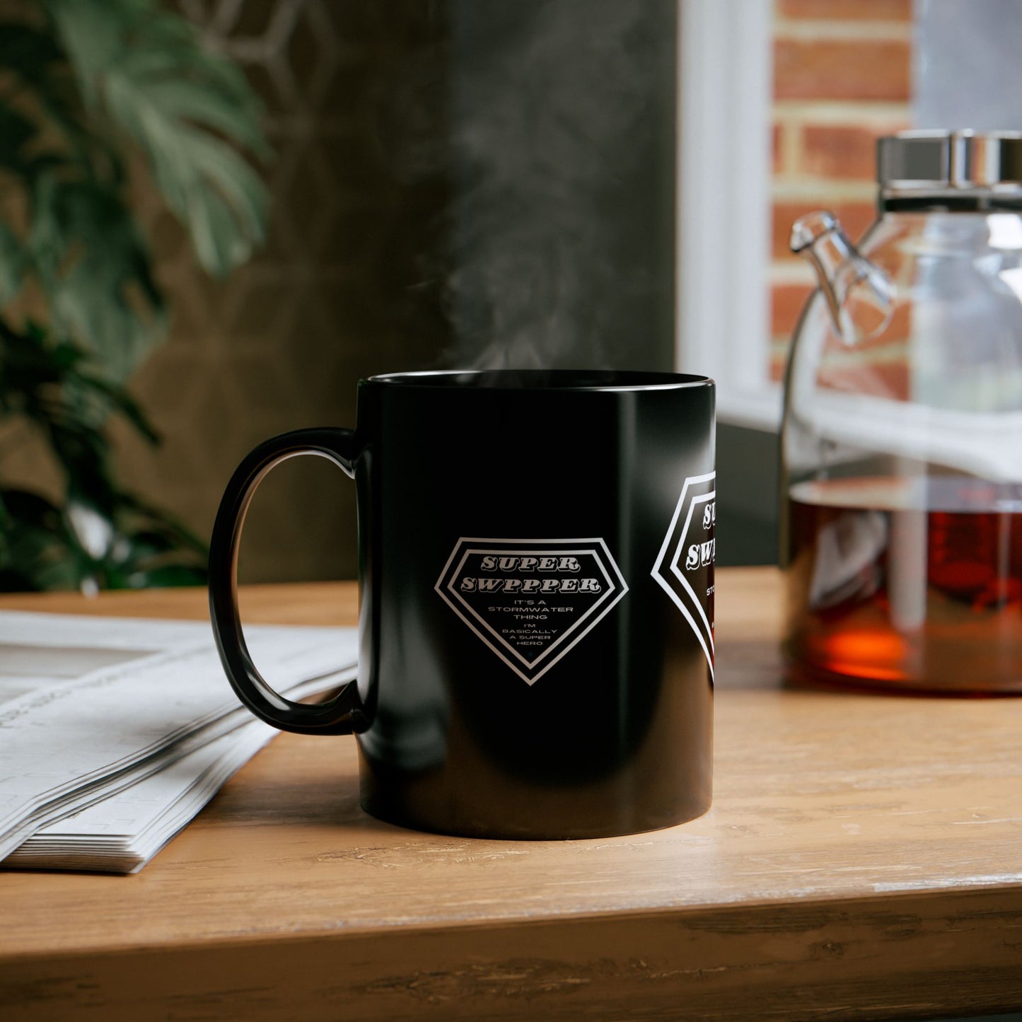 SUPER SWPPPER - Coffee Mug Black