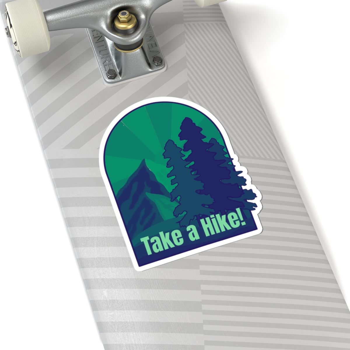 Take a Hike! (green) - Kiss-Cut Stickers - Perfect for Outdoor Enthusiasts and Nature Lovers