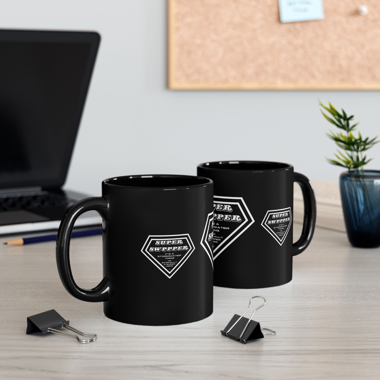 SUPER SWPPPER - Coffee Mug Black