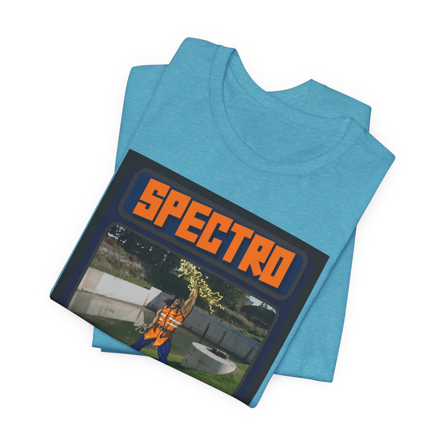Spectro Trading Card Graphic Unisex Tee - Retro Style & Eco-Friendly Message