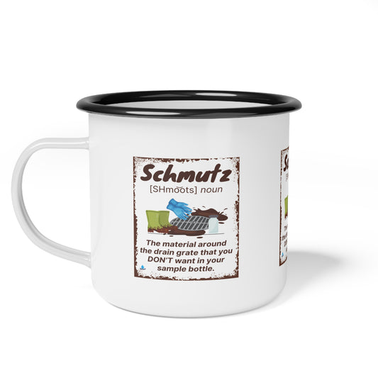 Schmutz - Enamel Camp Cup - Fun Definition Mug for Camping & Outdoor Lovers