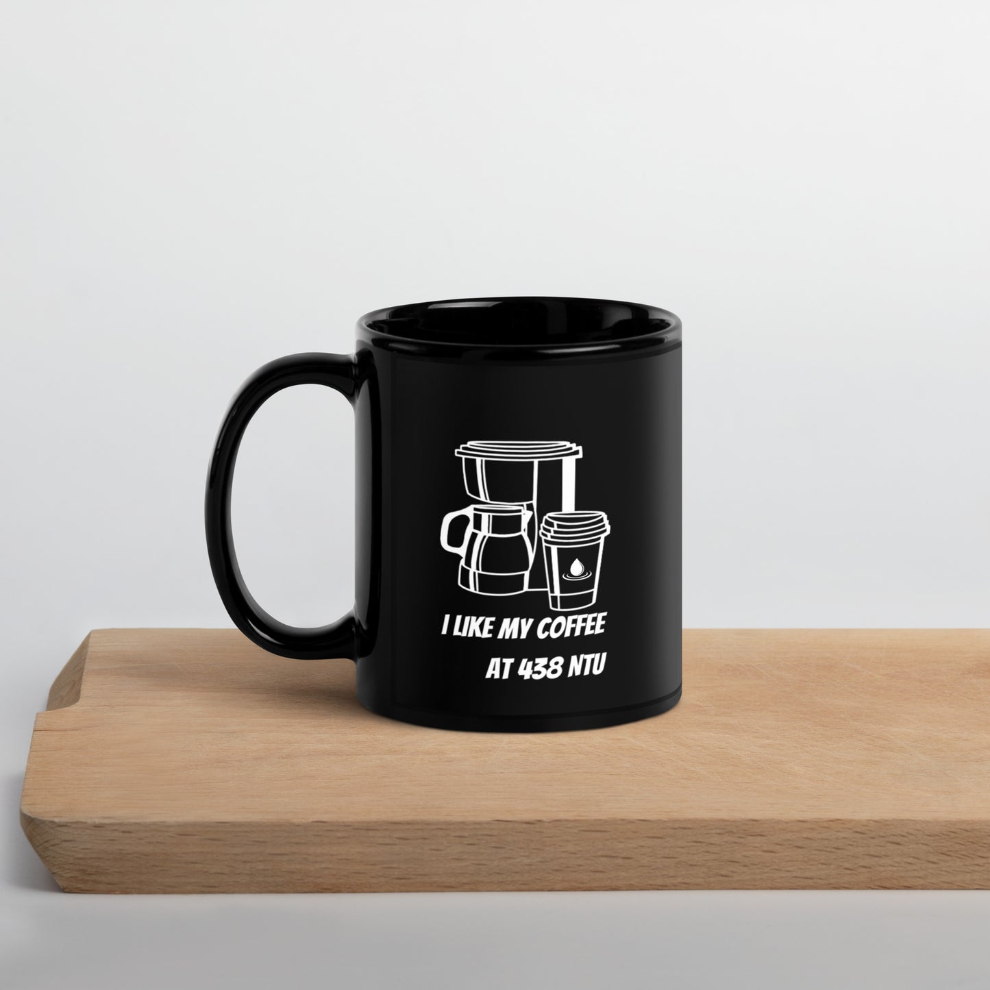 Coffee at 438 NTU - Black Glossy Mug