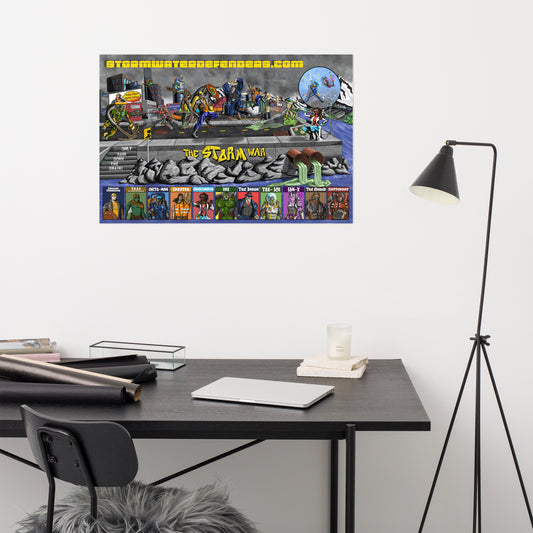 Storm War (copyrighted) Poster - 24"H x 36"W