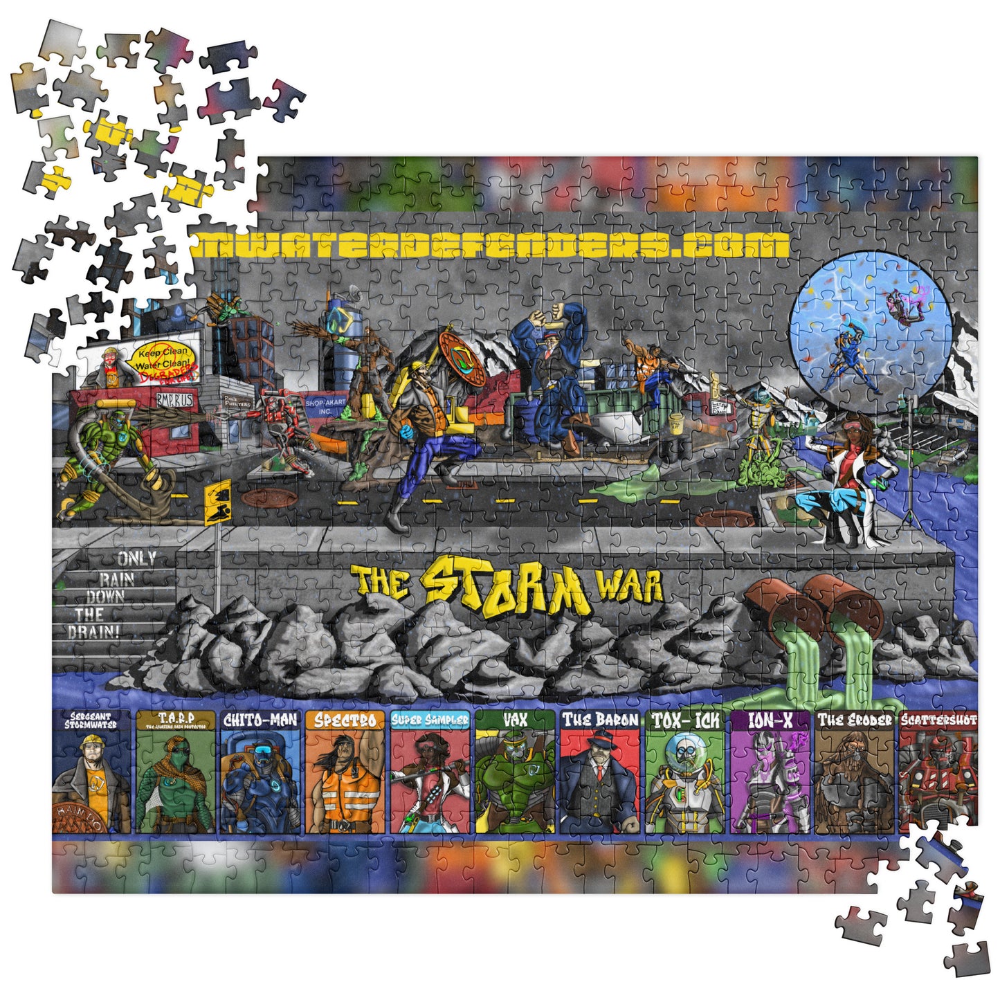 Stormwater Defenders "Storm War" Jigsaw puzzle - 520 pc