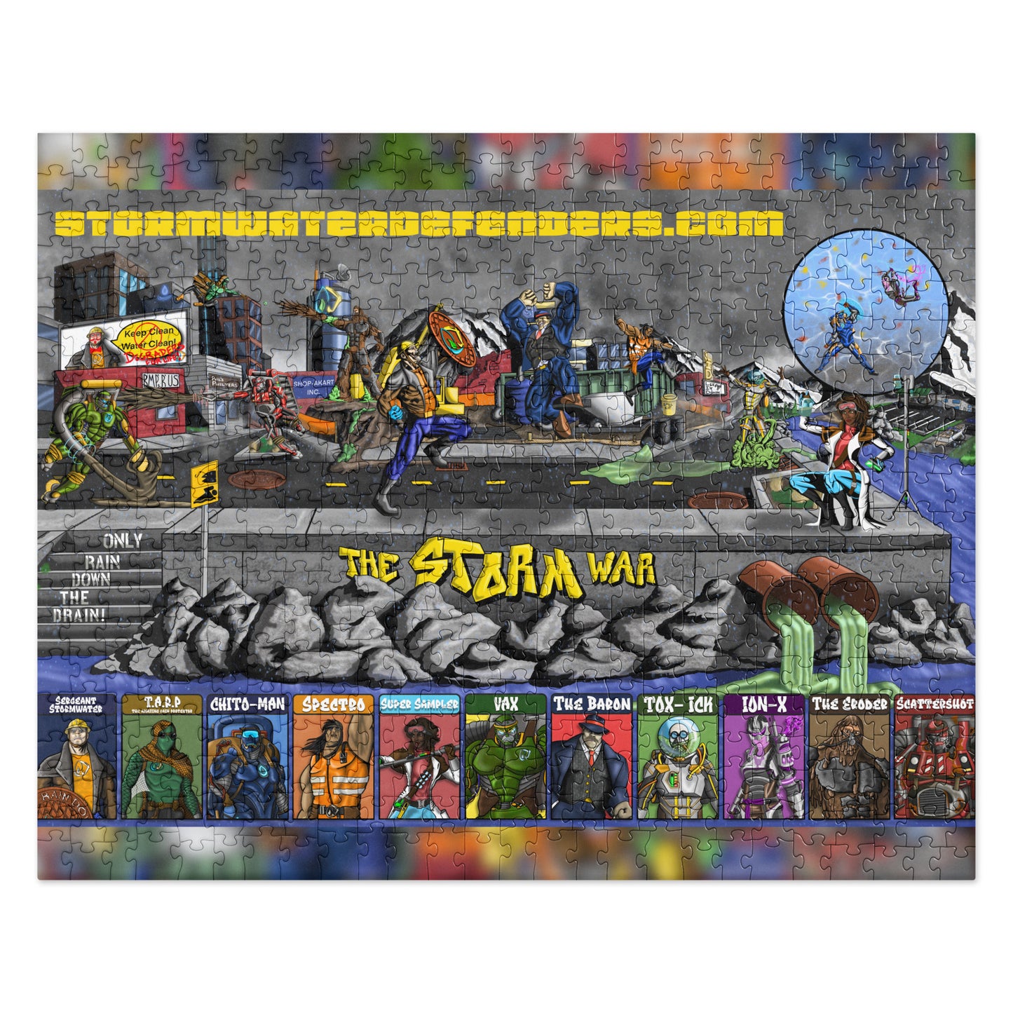 Stormwater Defenders "Storm War" Jigsaw puzzle - 520 pc