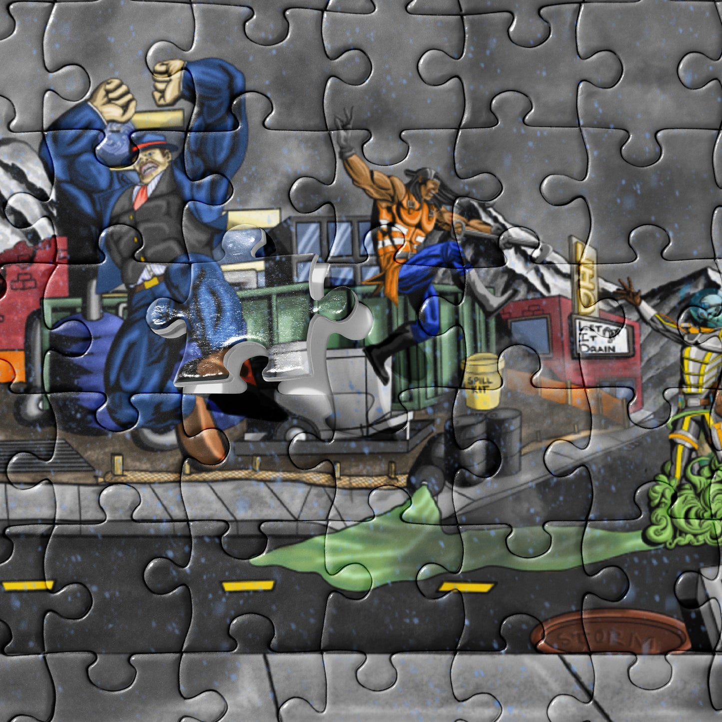 Stormwater Defenders "Storm War" Jigsaw puzzle - 520 pc