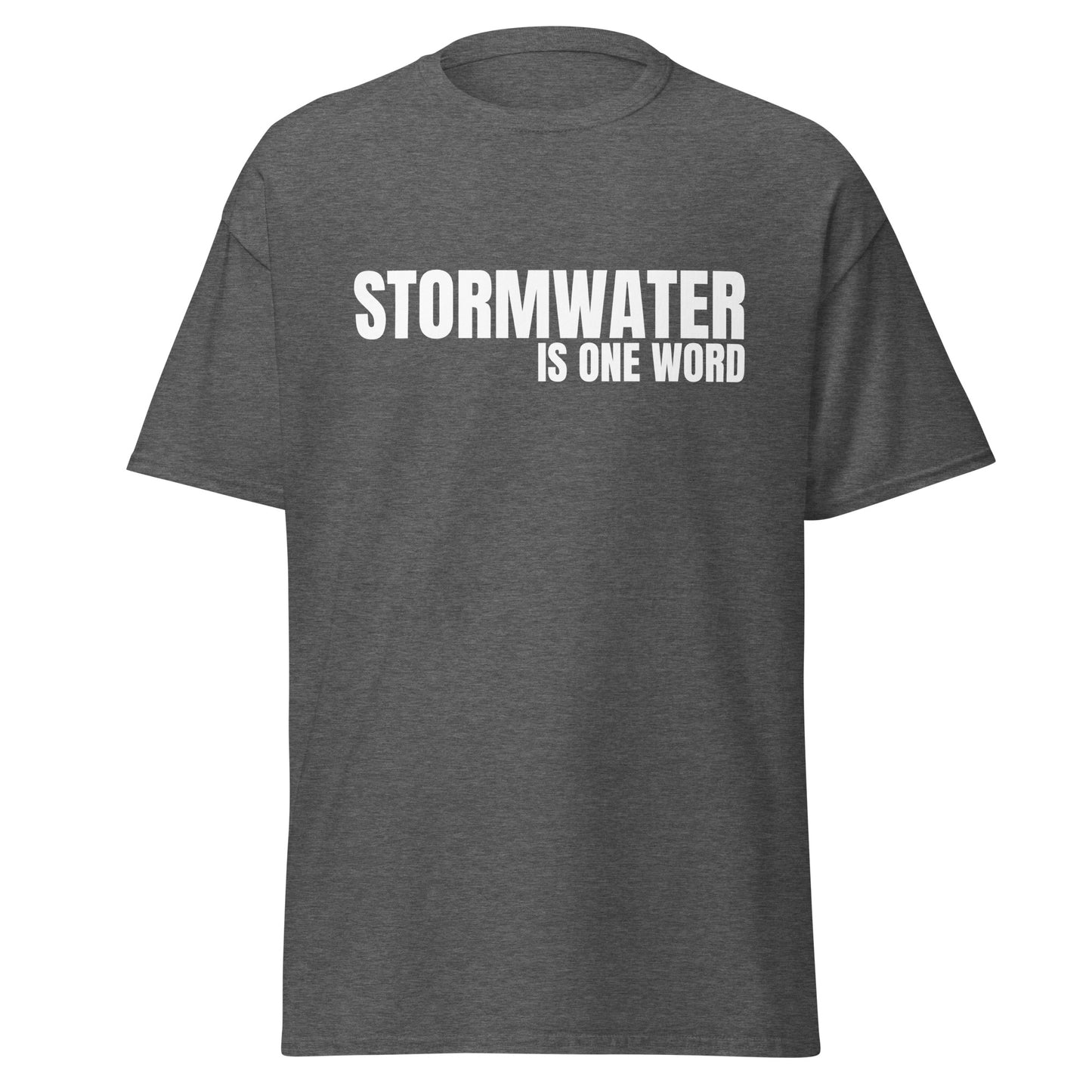 STORMWATER is one word (front) - Men's classic tee
