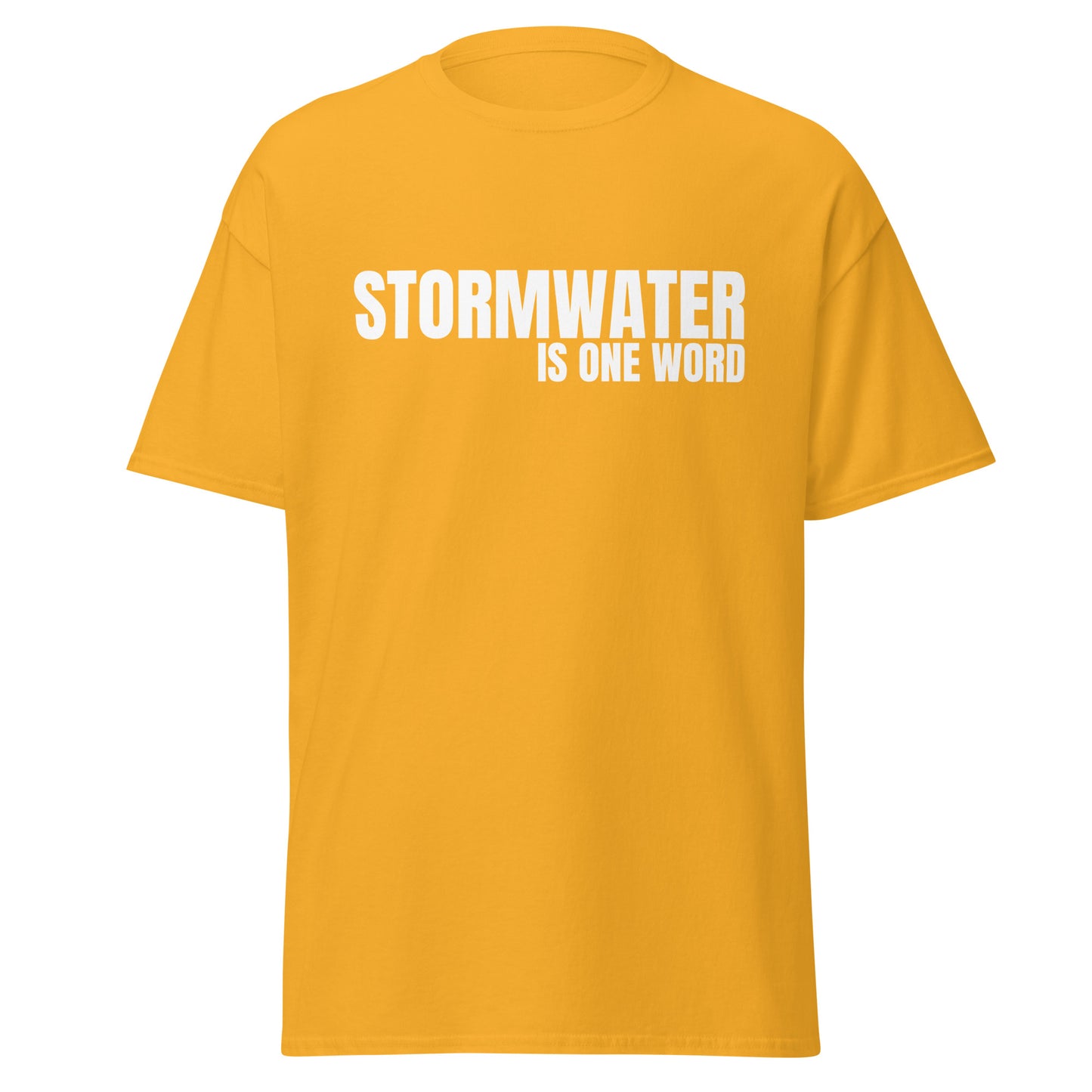 STORMWATER is one word (front) - Men's classic tee
