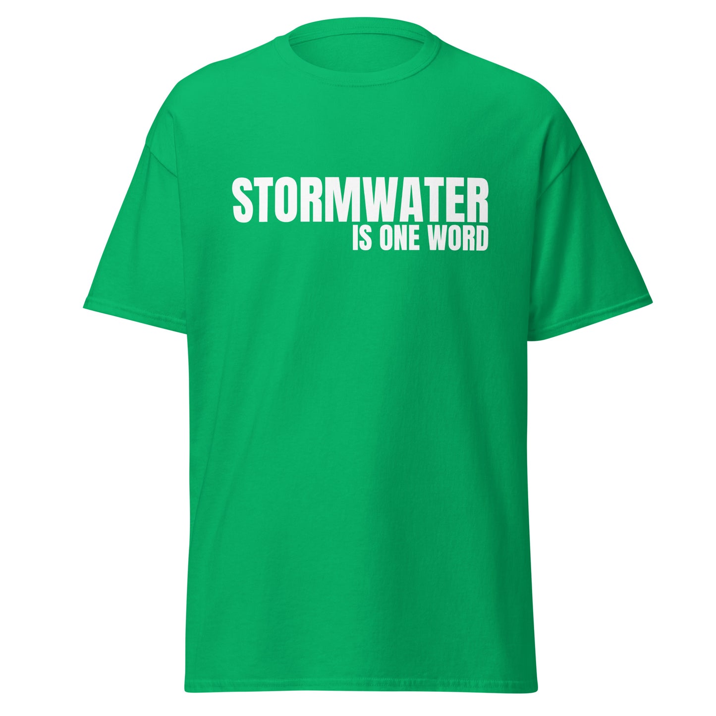 STORMWATER is one word (front) - Men's classic tee