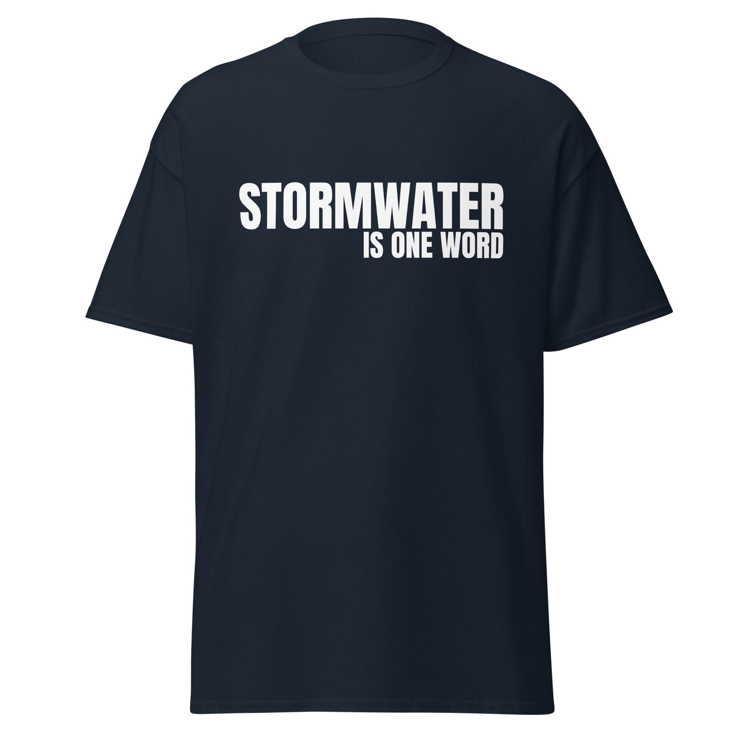 STORMWATER is one word (front) - Men's classic tee