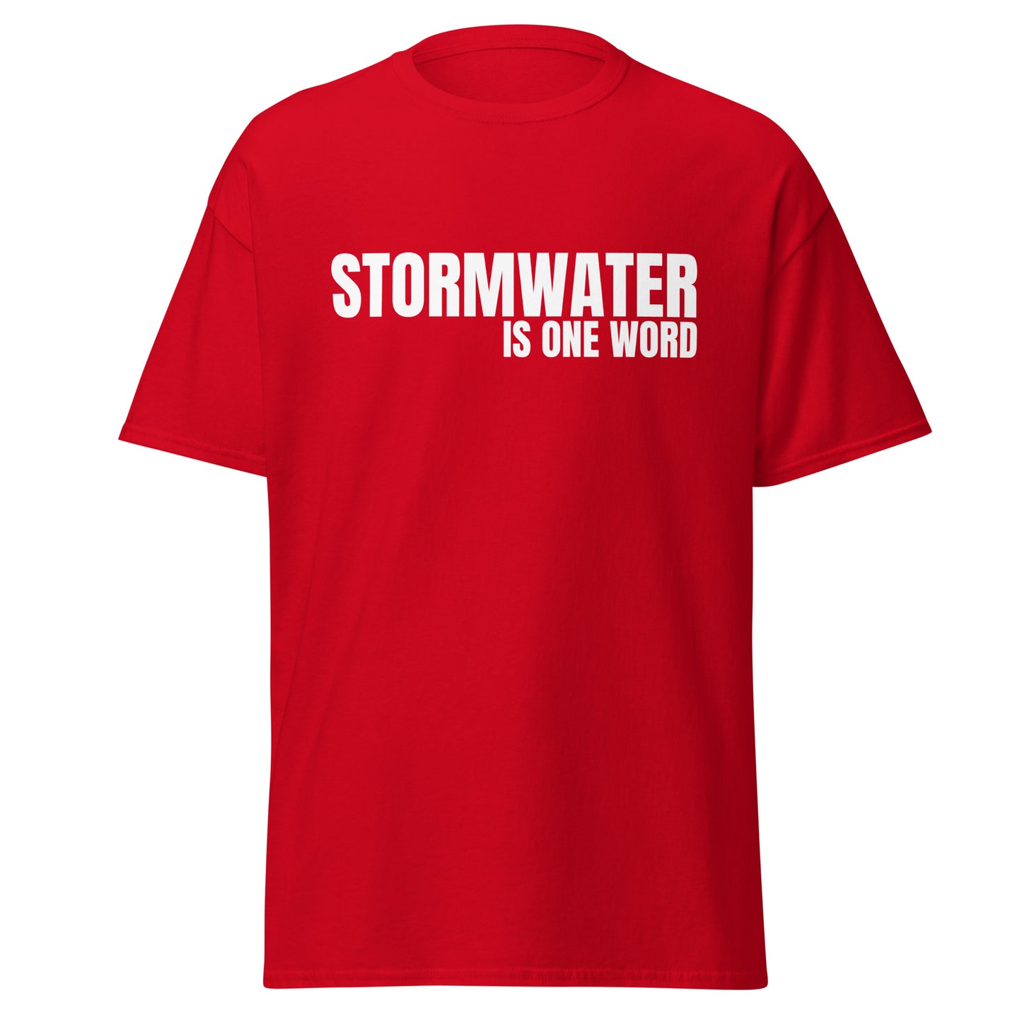 STORMWATER is one word (front) - Men's classic tee