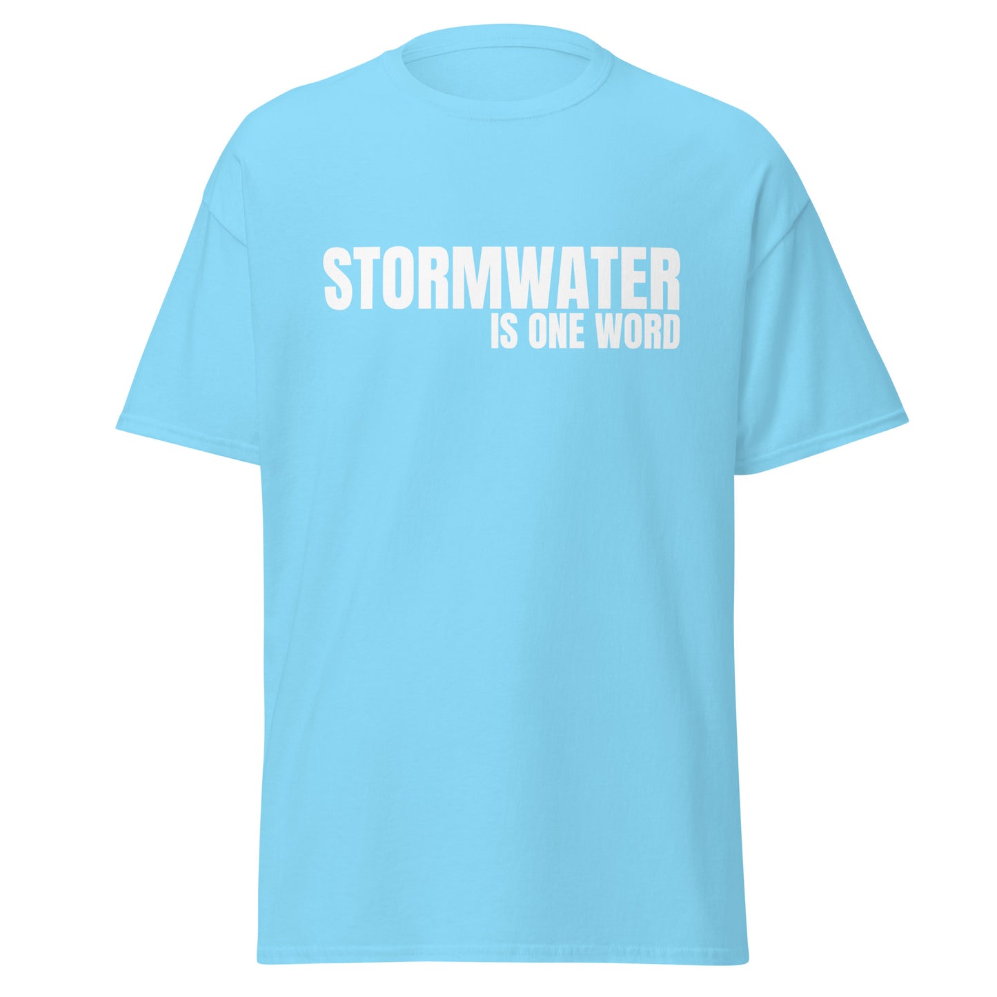 STORMWATER is one word (front) - Men's classic tee