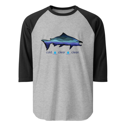 Cold Clear Clean - 3/4 sleeve raglan shirt