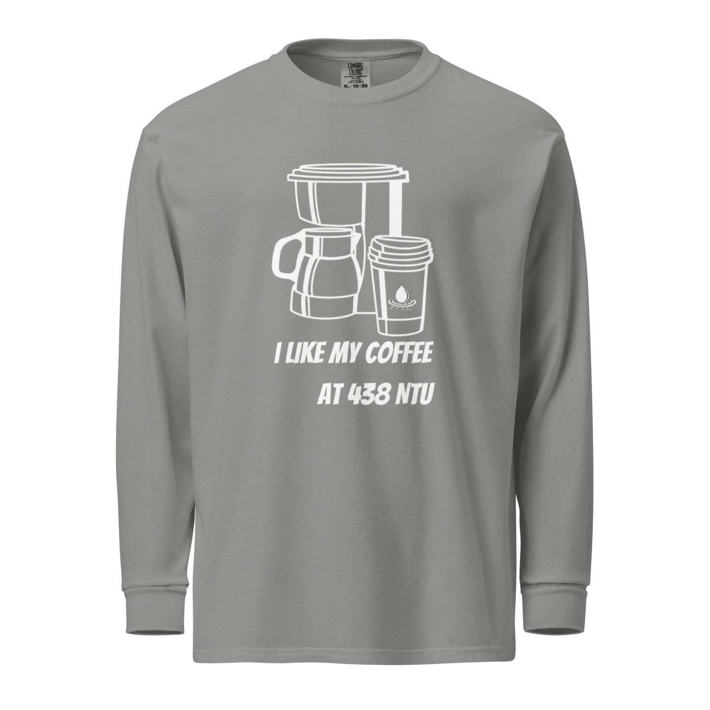 Coffee at 438 NTU - Garment-dyed heavyweight long-sleeve shirt