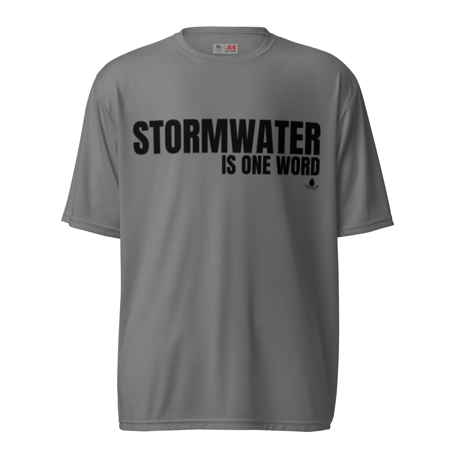 Stormwater is One Word - Unisex performance crew neck t-shirt