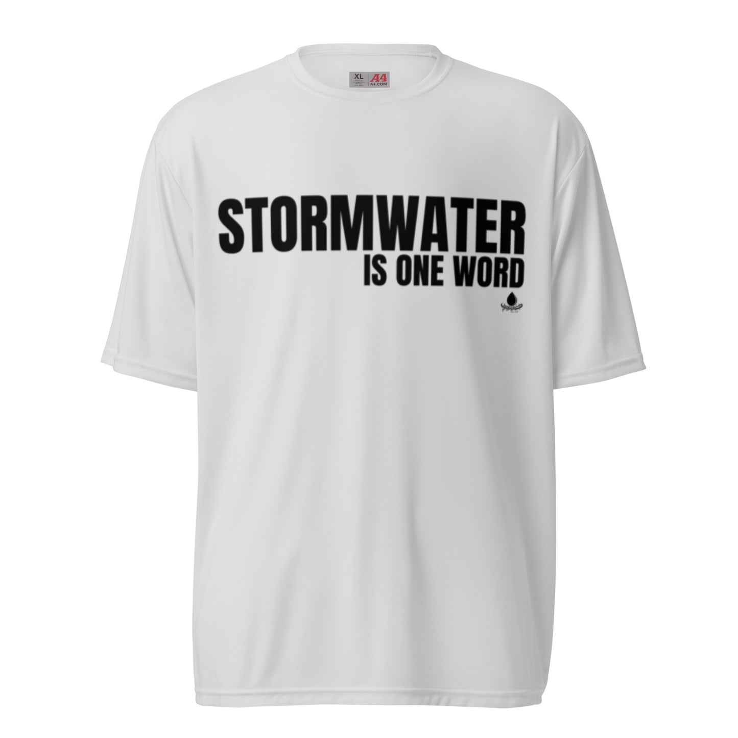 Stormwater is One Word - Unisex performance crew neck t-shirt