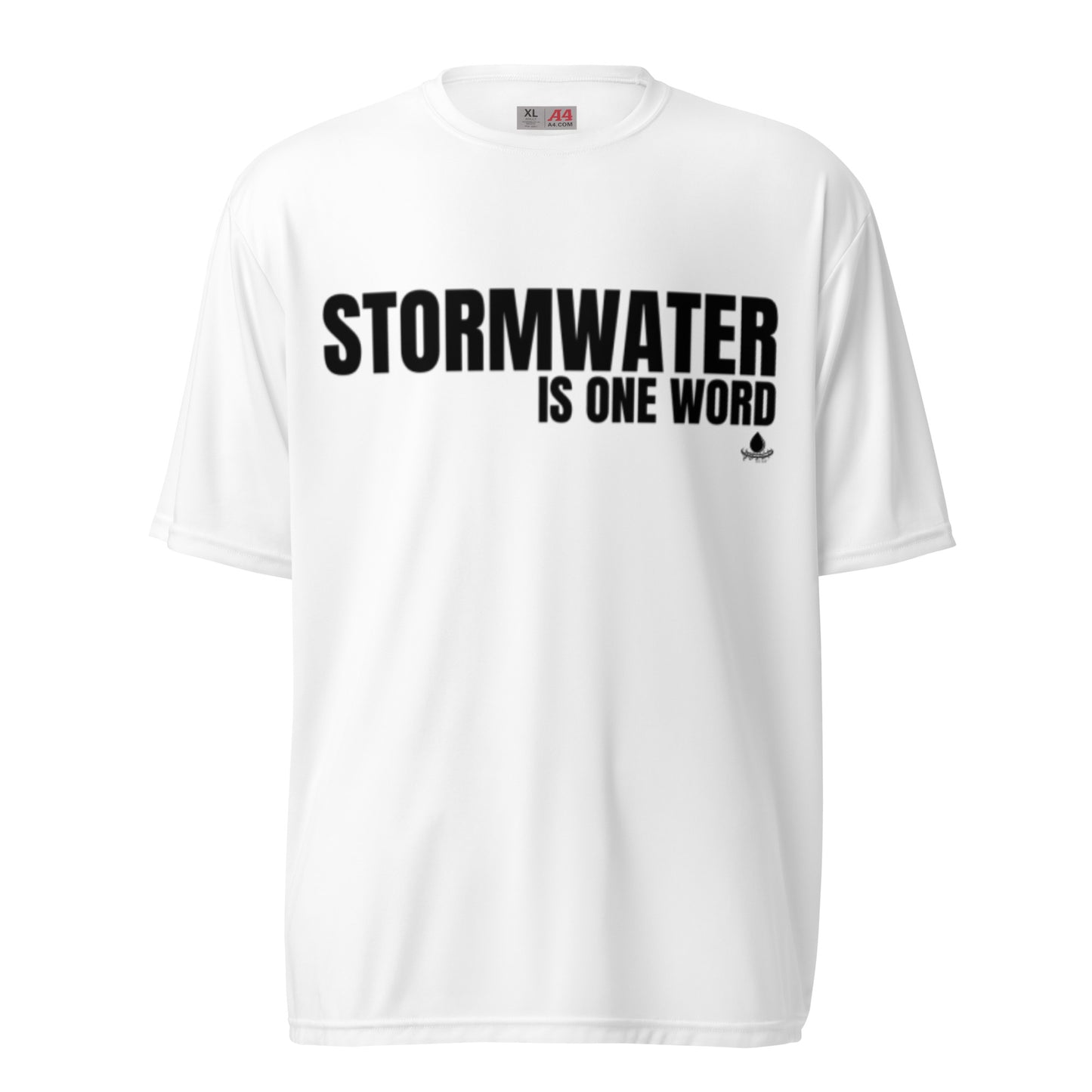 Stormwater is One Word - Unisex performance crew neck t-shirt