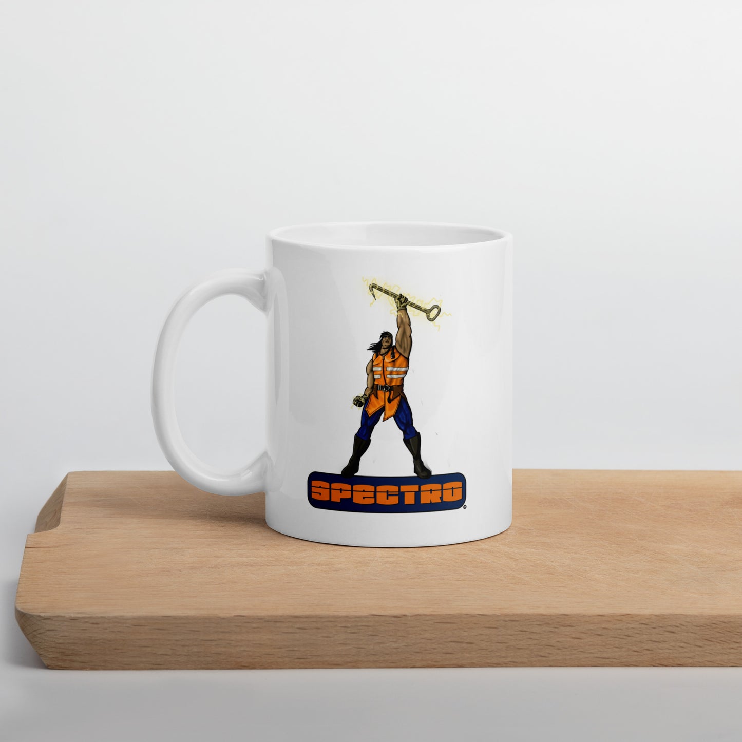 Stormwater Defenders: Spectro - White glossy mug