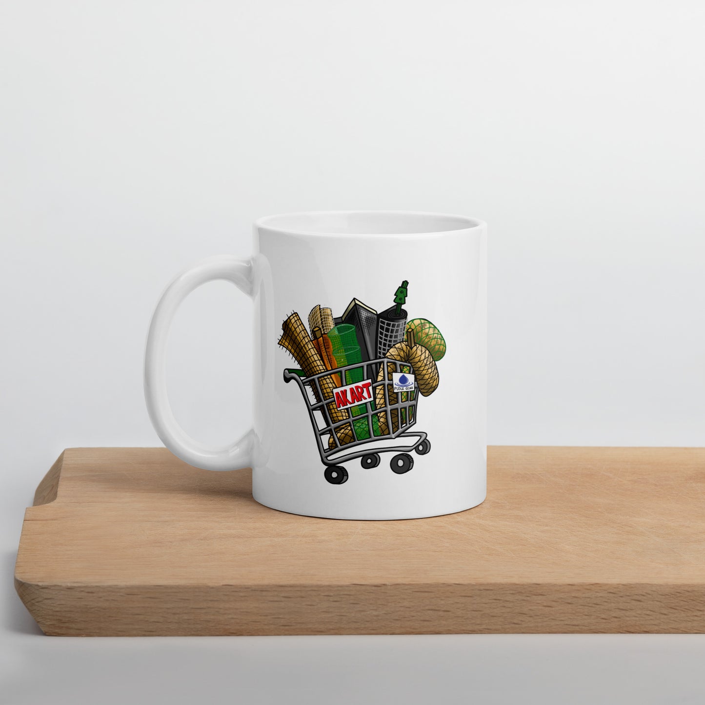 AKART - White glossy mug