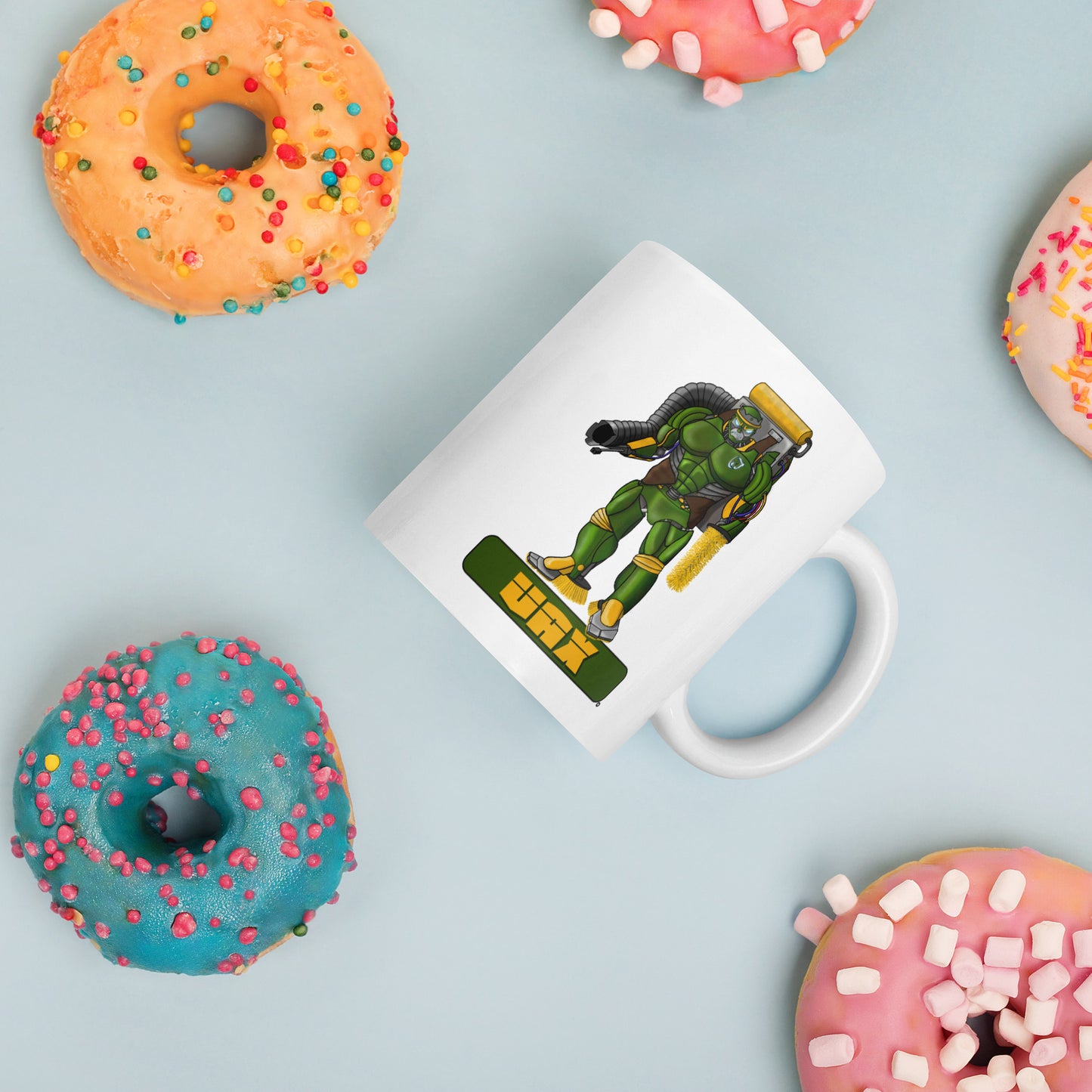 Stormwater Defenders: Vax - White glossy mug