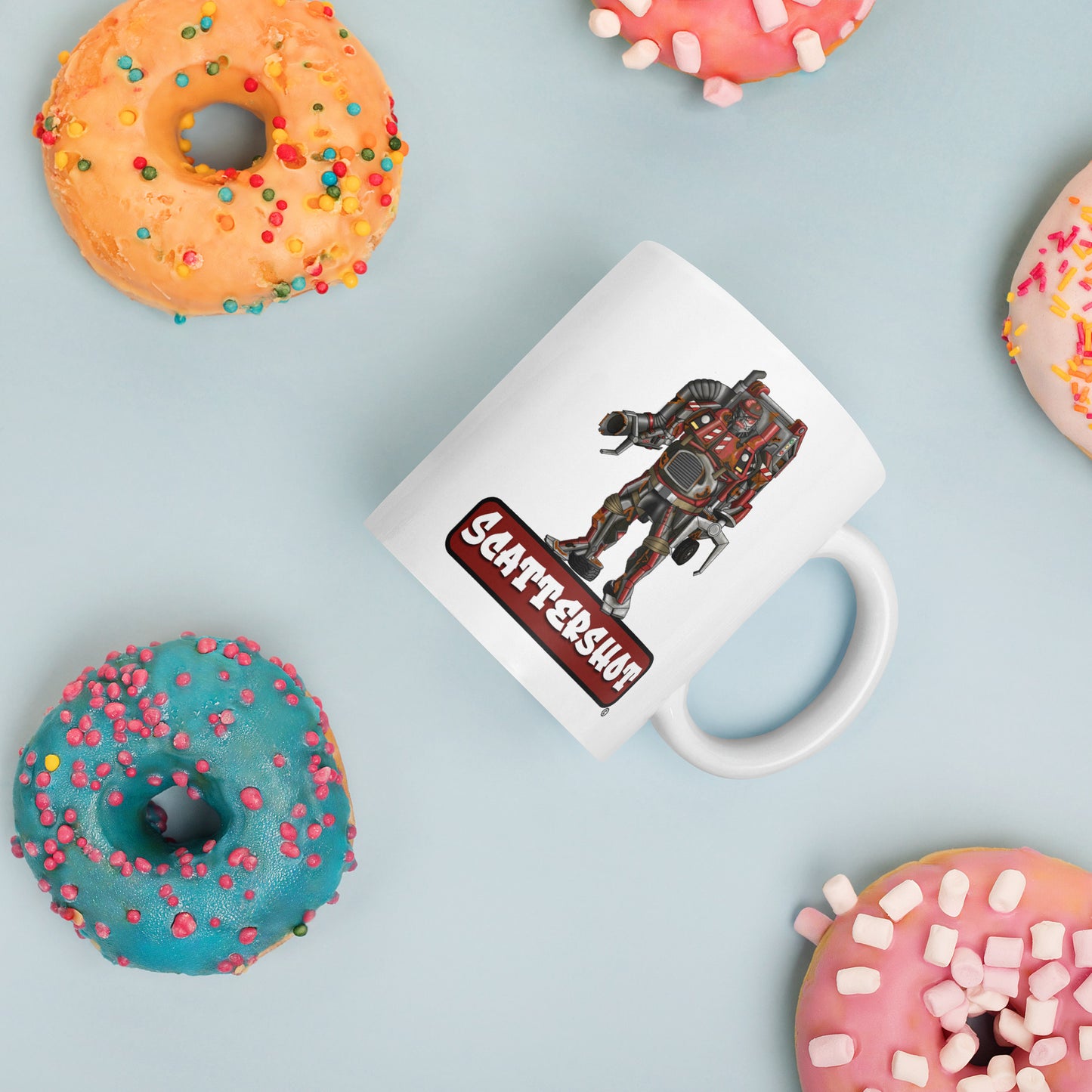 Degraders: Scattershot - White glossy mug