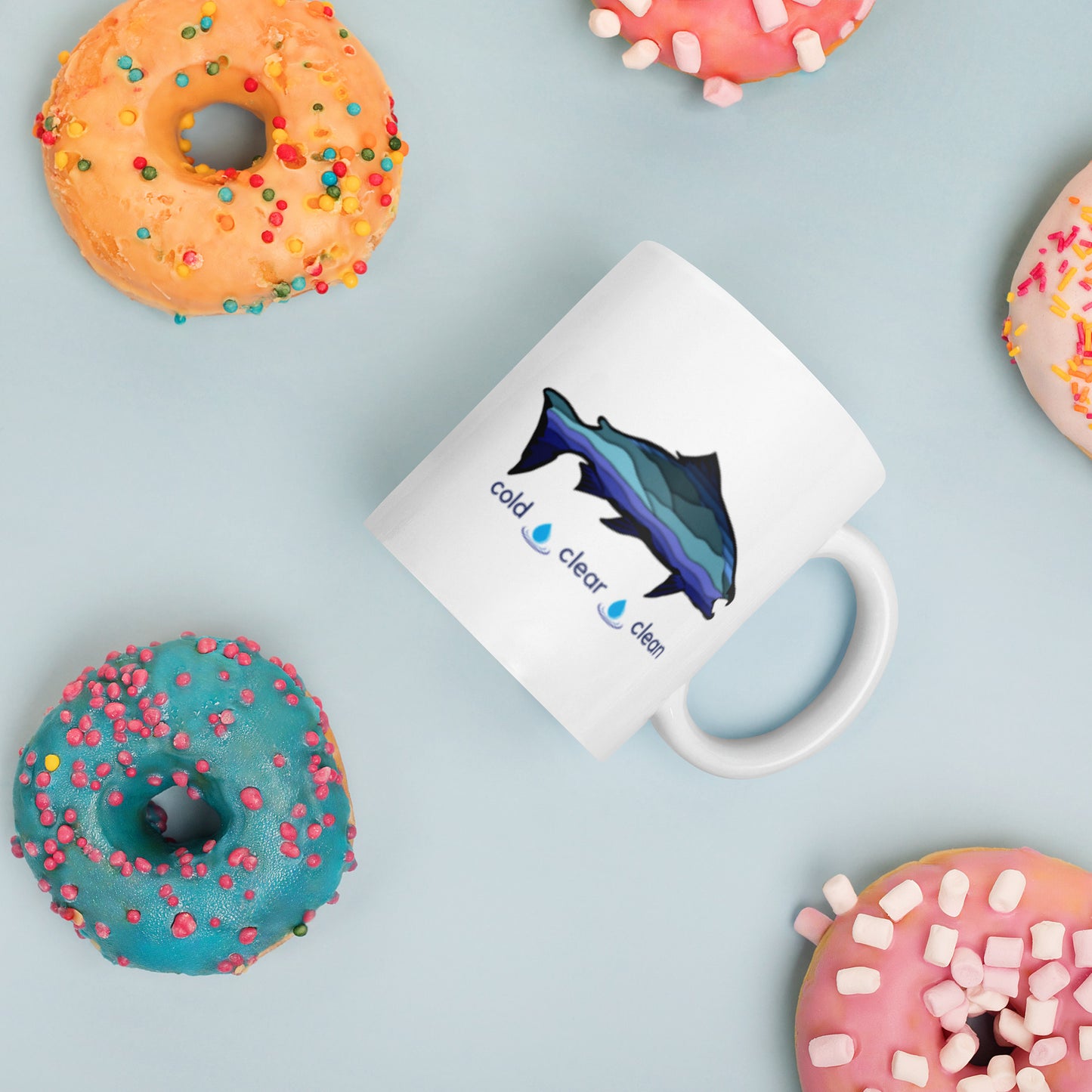 Cold Clear Clean - White glossy mug