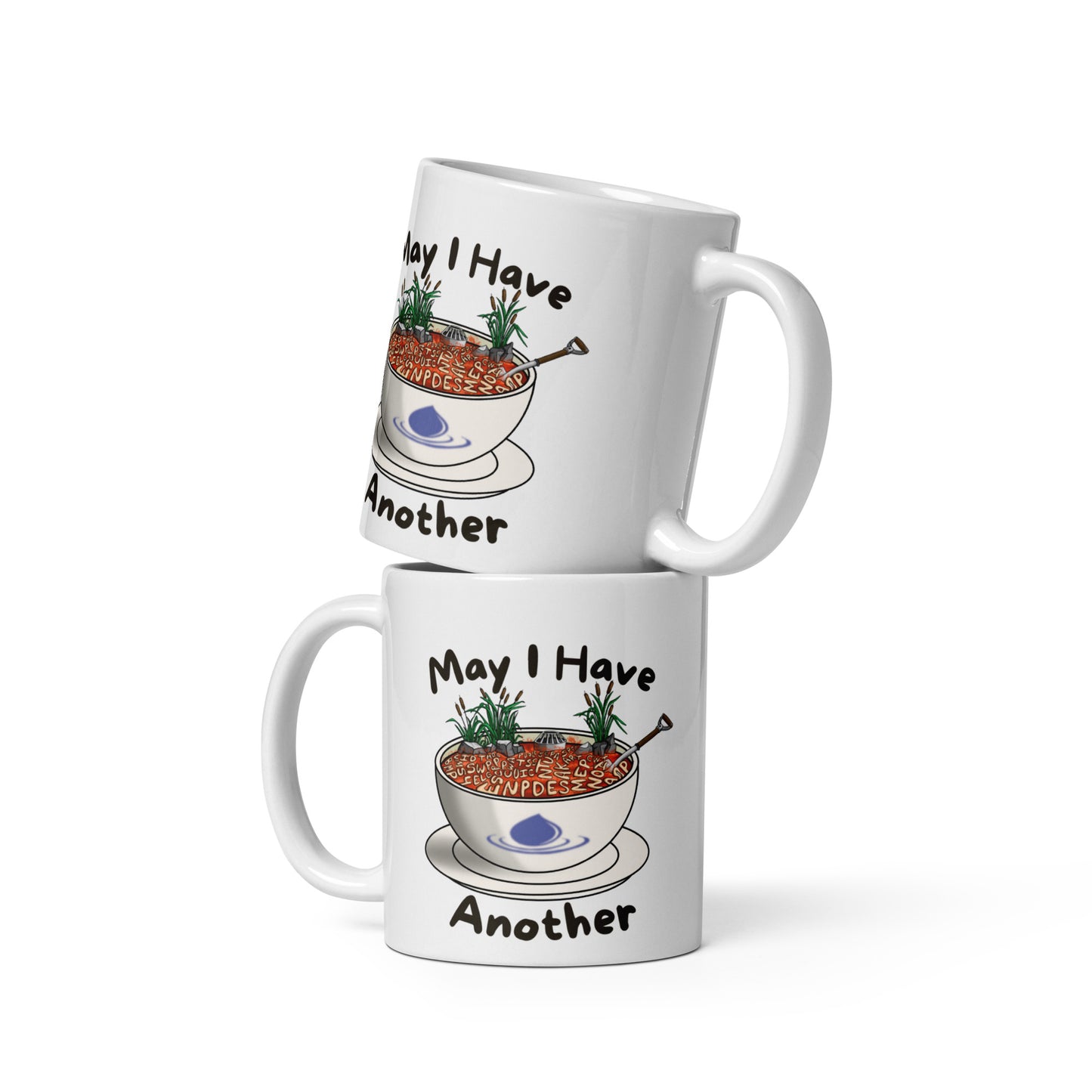 Acronym Soup - White glossy mug
