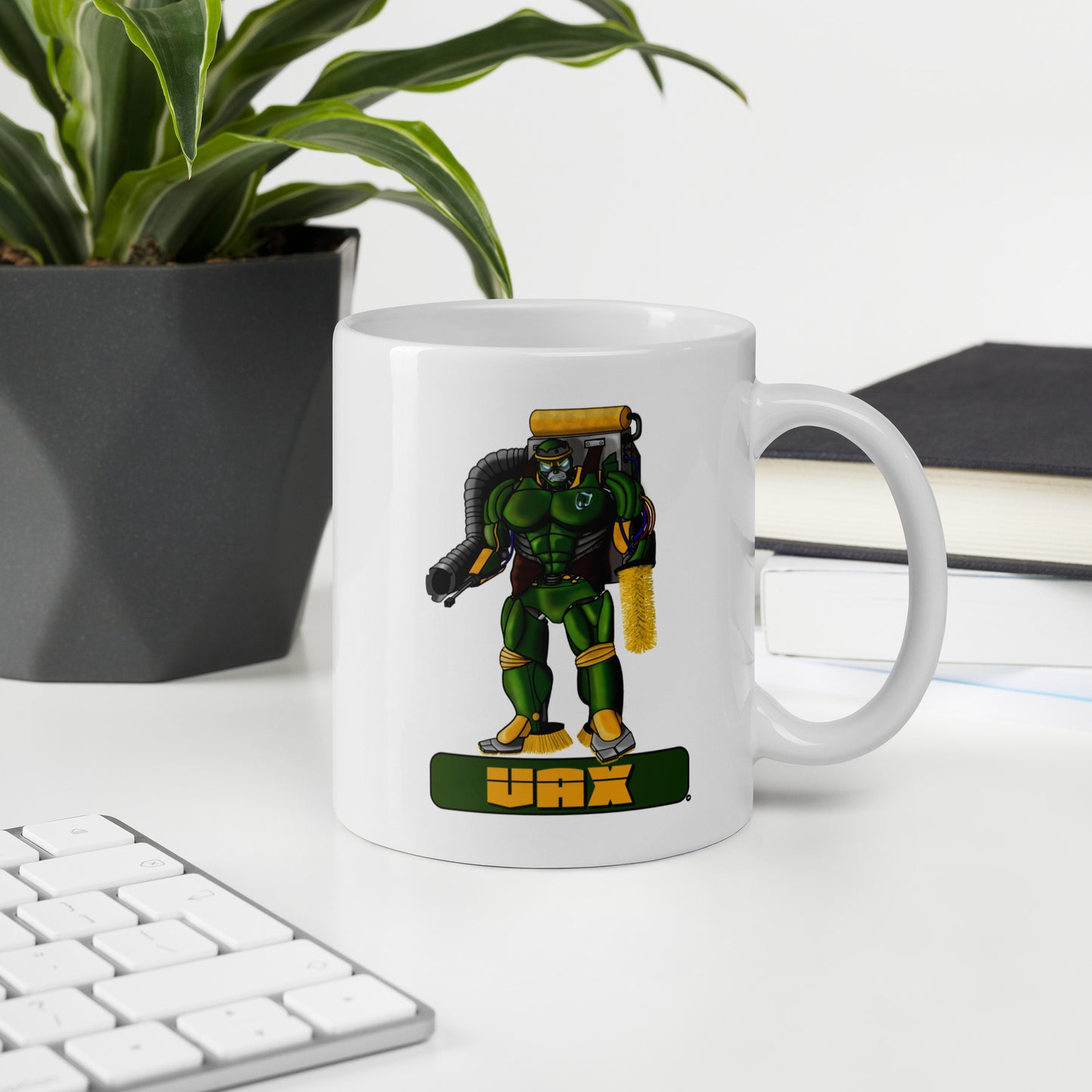 Stormwater Defenders: Vax - White glossy mug
