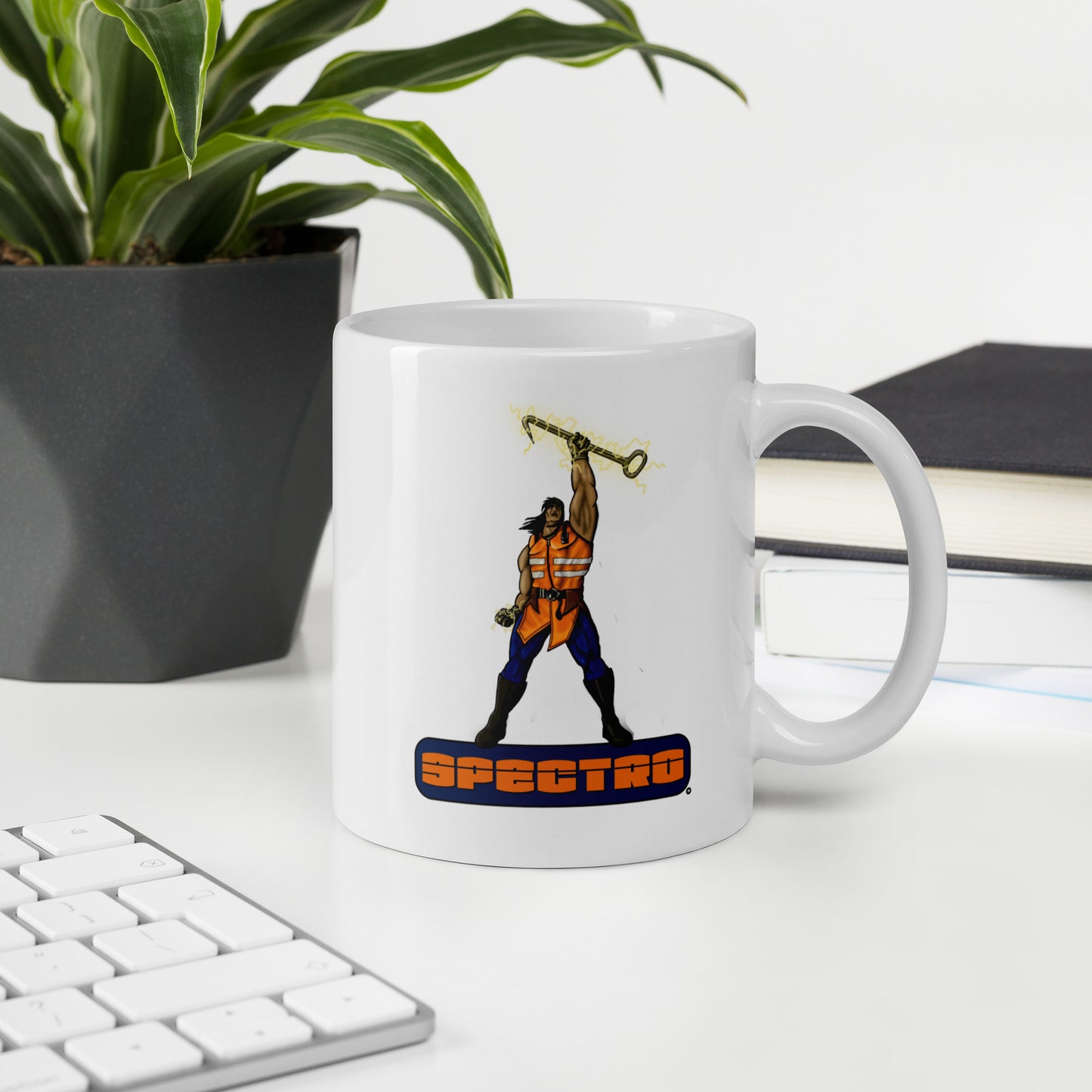 Stormwater Defenders: Spectro - White glossy mug