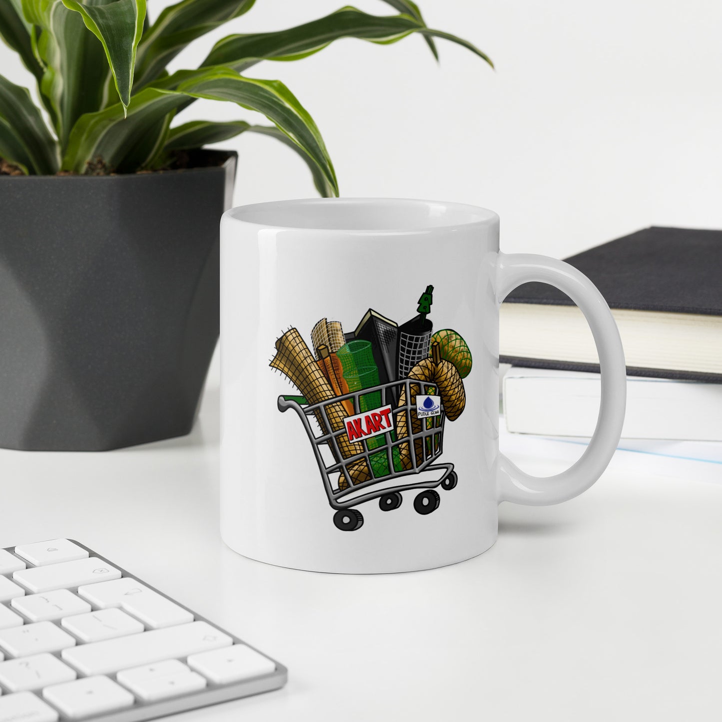 AKART - White glossy mug