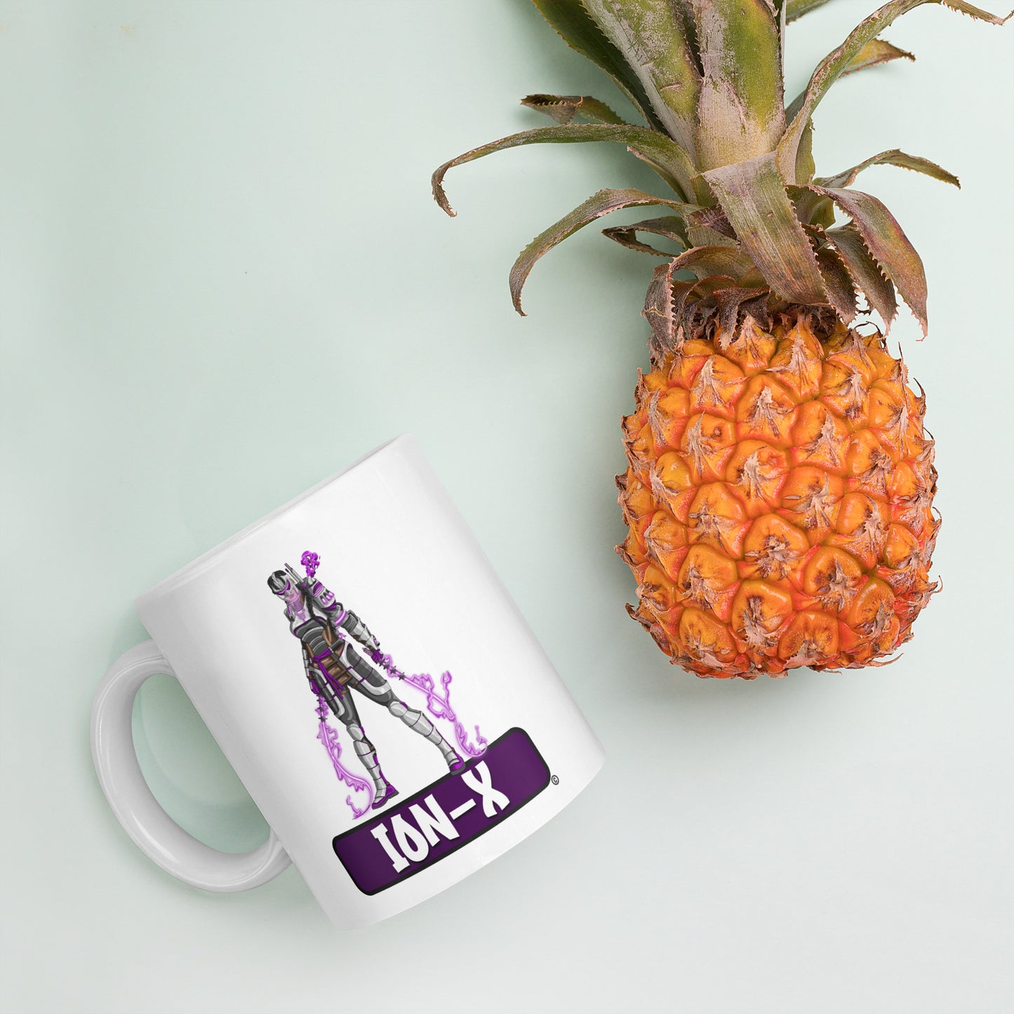 Degraders: Ion-X - White glossy mug