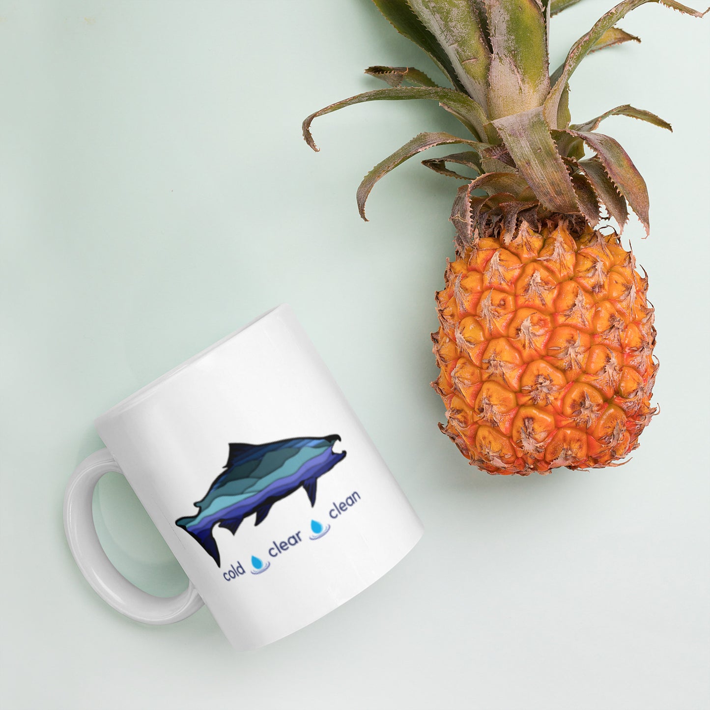 Cold Clear Clean - White glossy mug