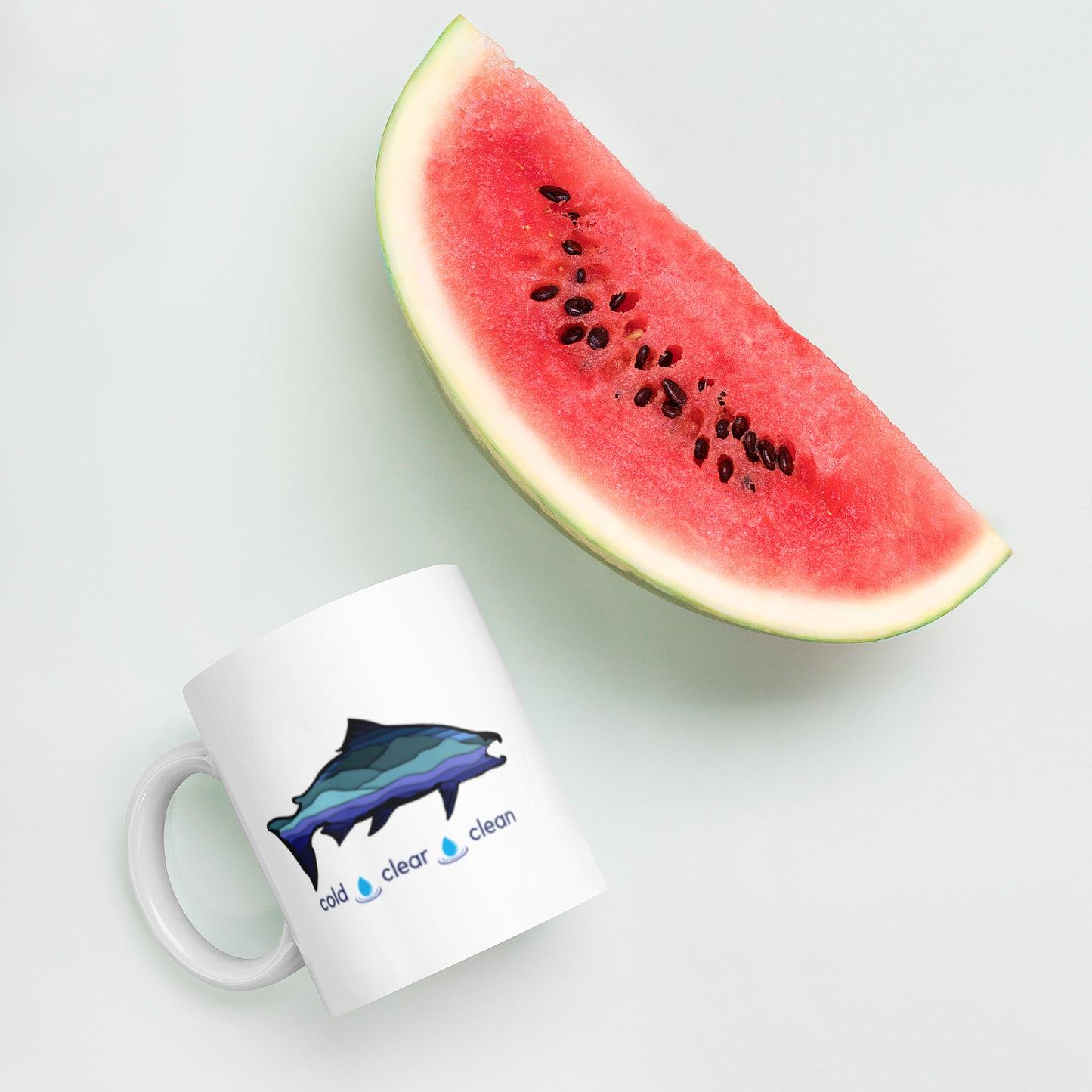 Cold Clear Clean - White glossy mug