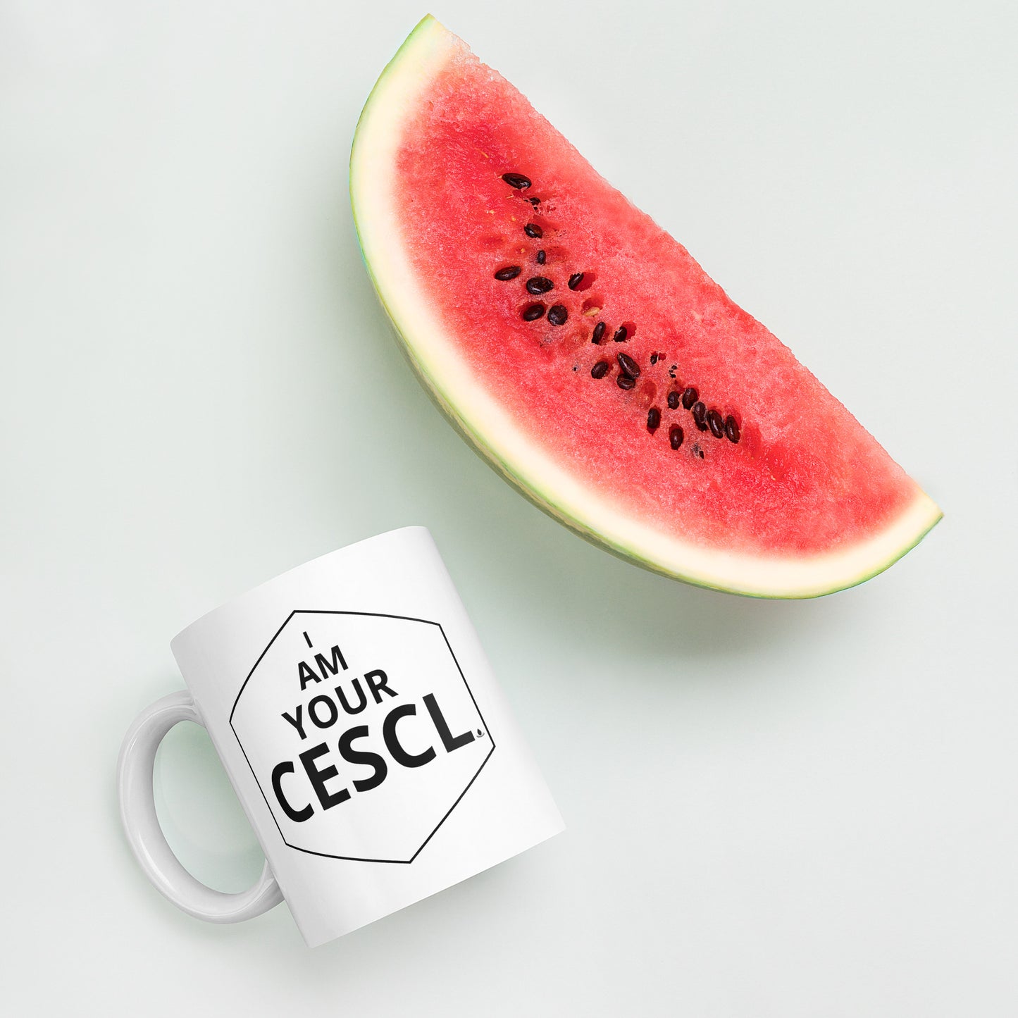 I AM YOUR CESCL - White glossy mug