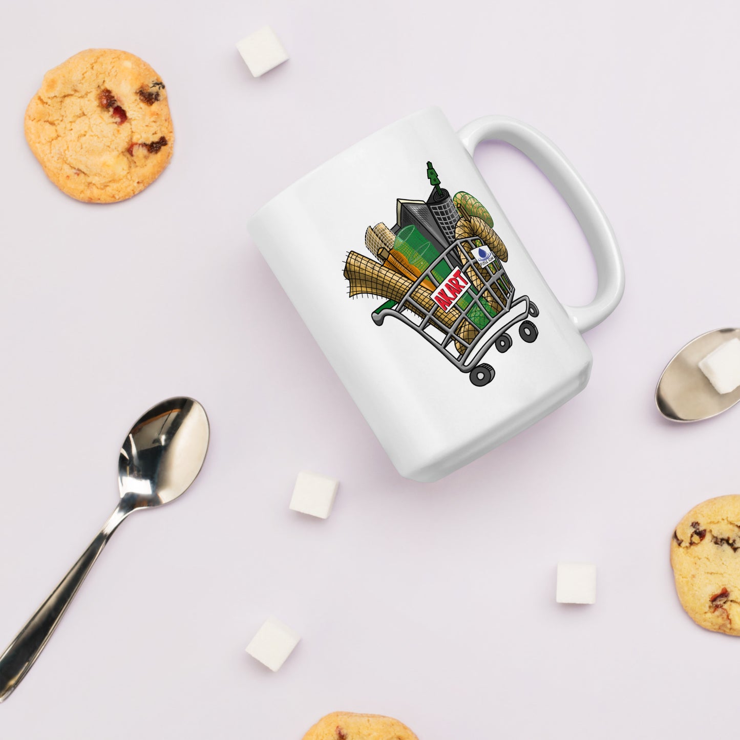 AKART - White glossy mug