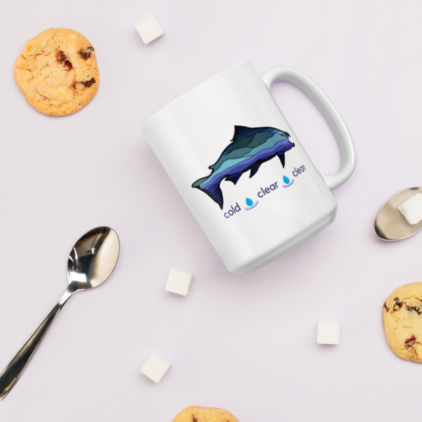 Cold Clear Clean - White glossy mug