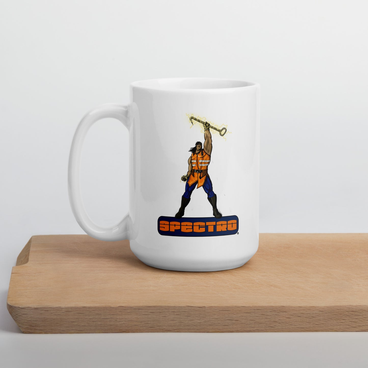 Stormwater Defenders: Spectro - White glossy mug