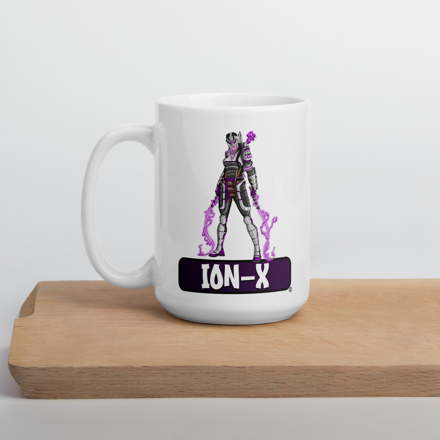 Degraders: Ion-X - White glossy mug