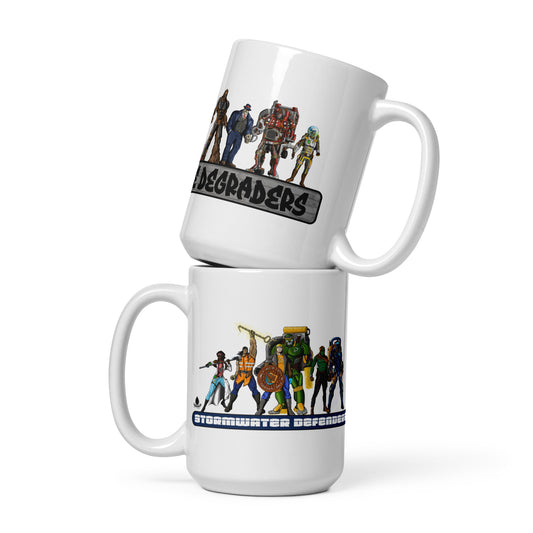 Defenders/Degraders "Pick a Side" - White glossy mug