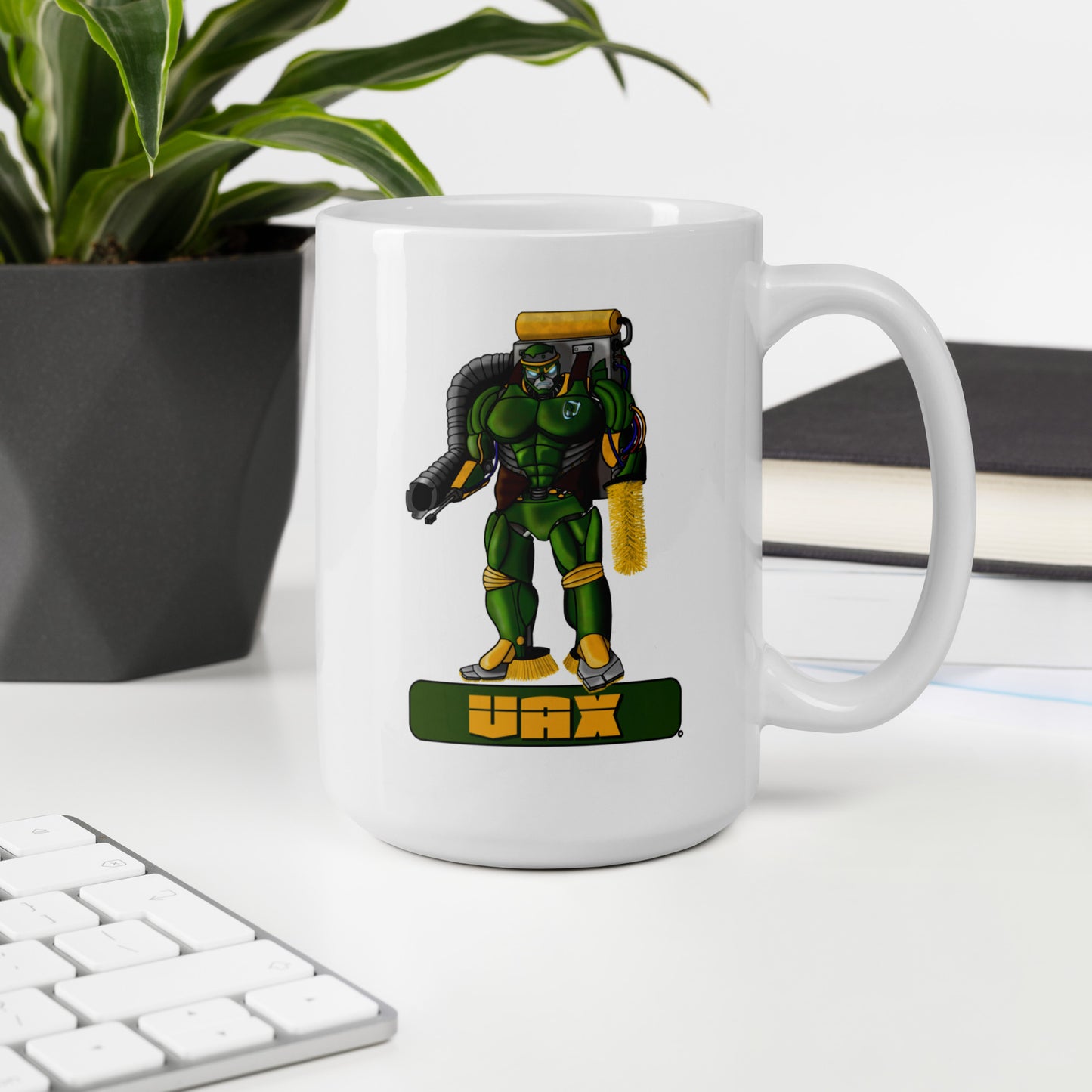 Stormwater Defenders: Vax - White glossy mug