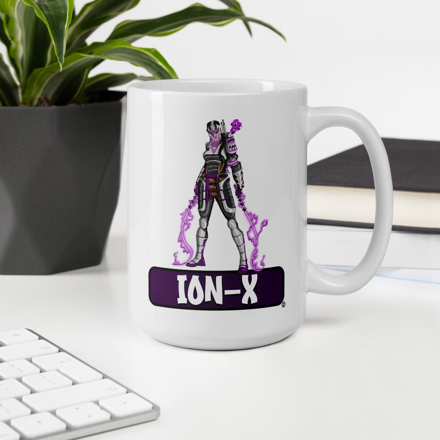 Degraders: Ion-X - White glossy mug