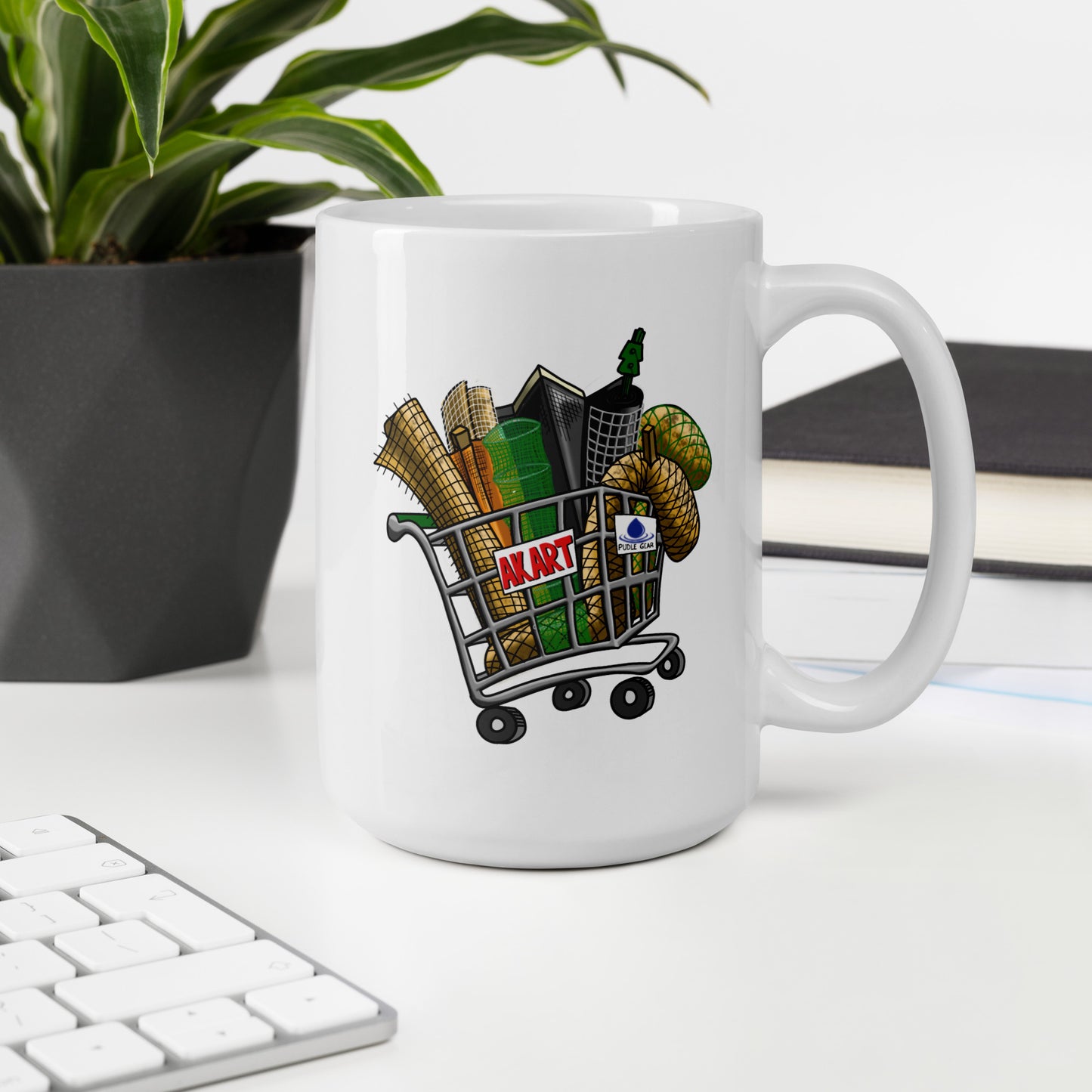 AKART - White glossy mug