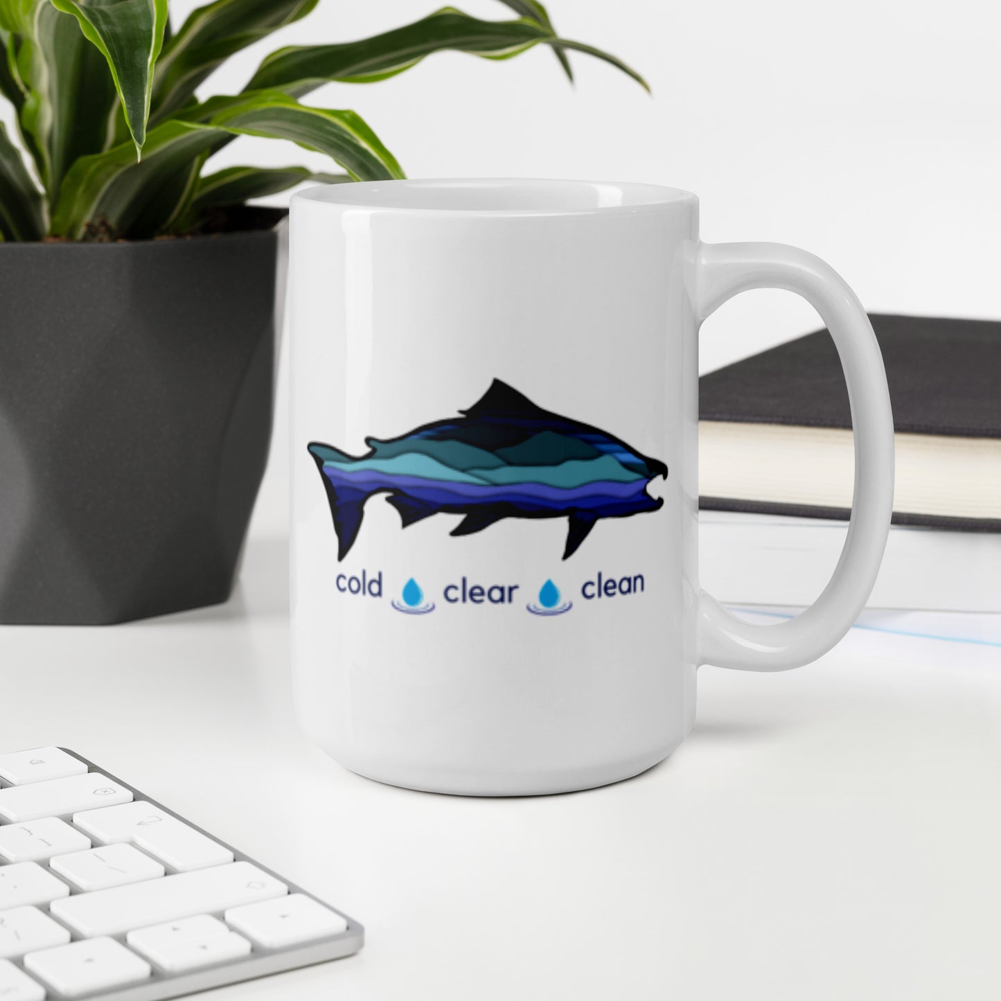 Cold Clear Clean - White glossy mug