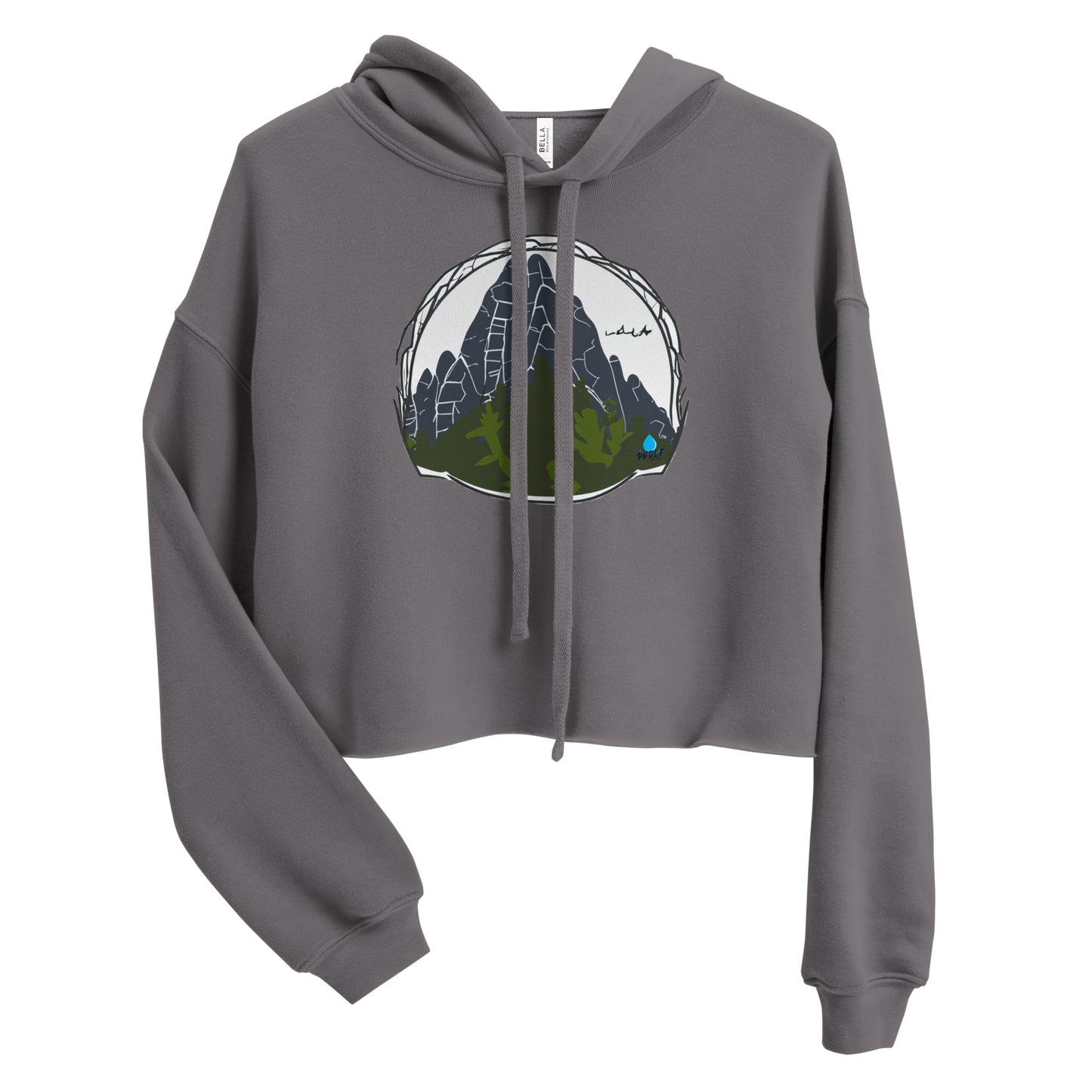 To the Mountains - Women's Cropped Hoodie