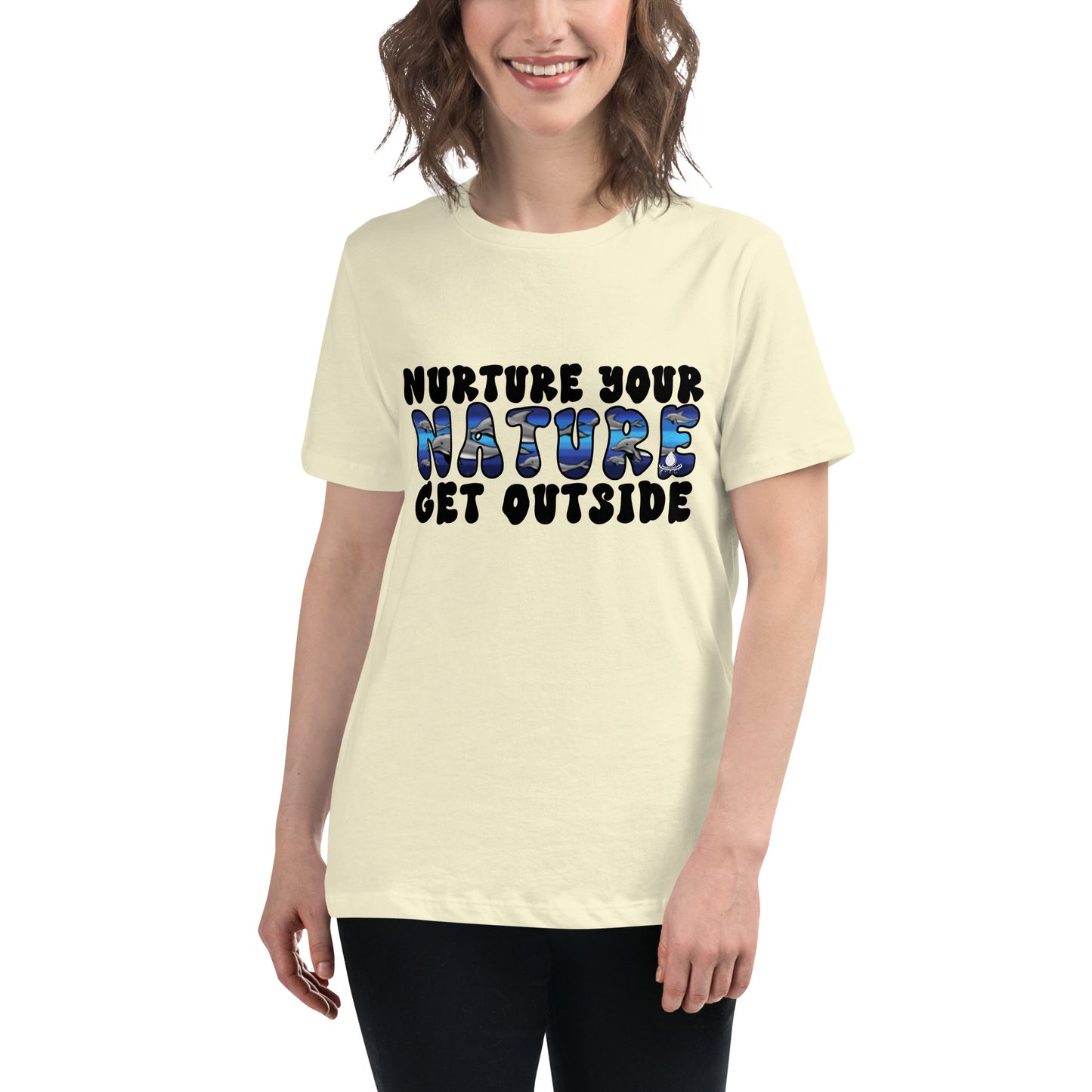 Nurture Your Nature (dolphins) - Women's Relaxed T-Shirt