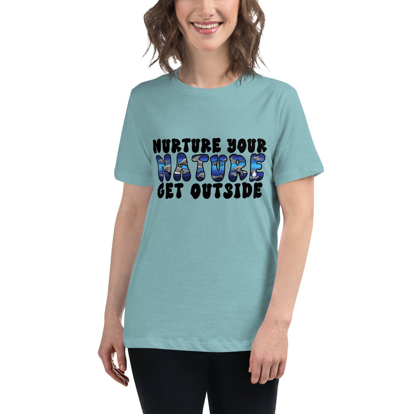 Nurture Your Nature (dolphins) - Women's Relaxed T-Shirt