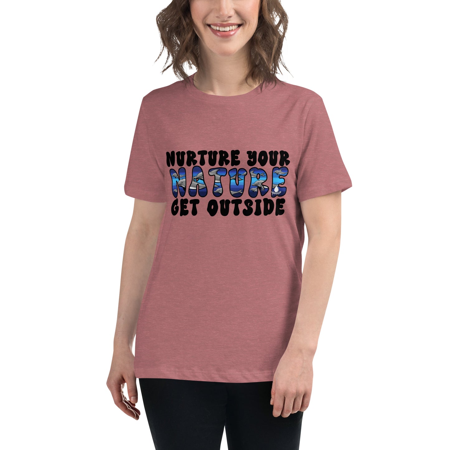 Nurture Your Nature (dolphins) - Women's Relaxed T-Shirt